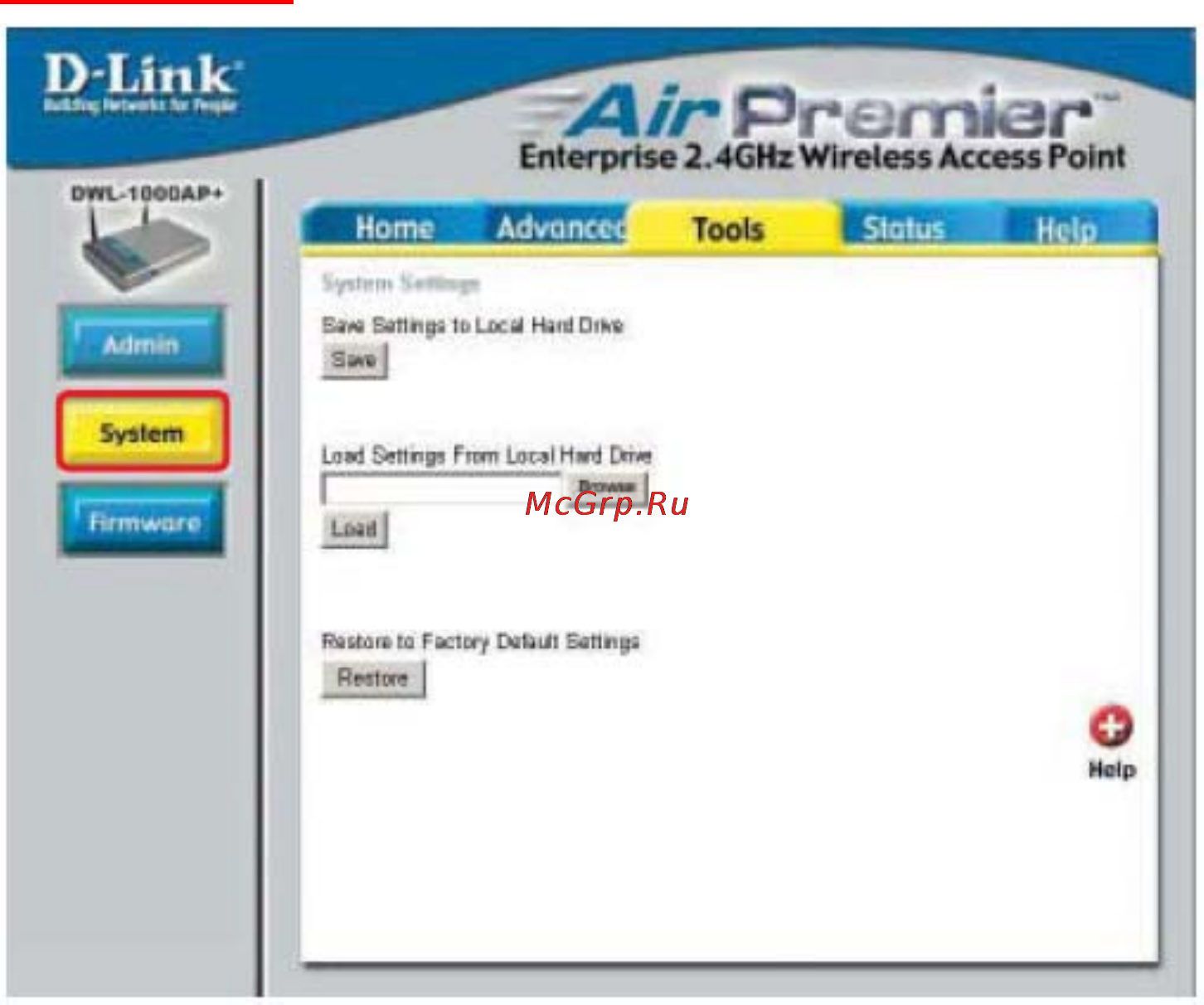 D-Link DWL-1040AP+ [21/40] Использование меню настройки