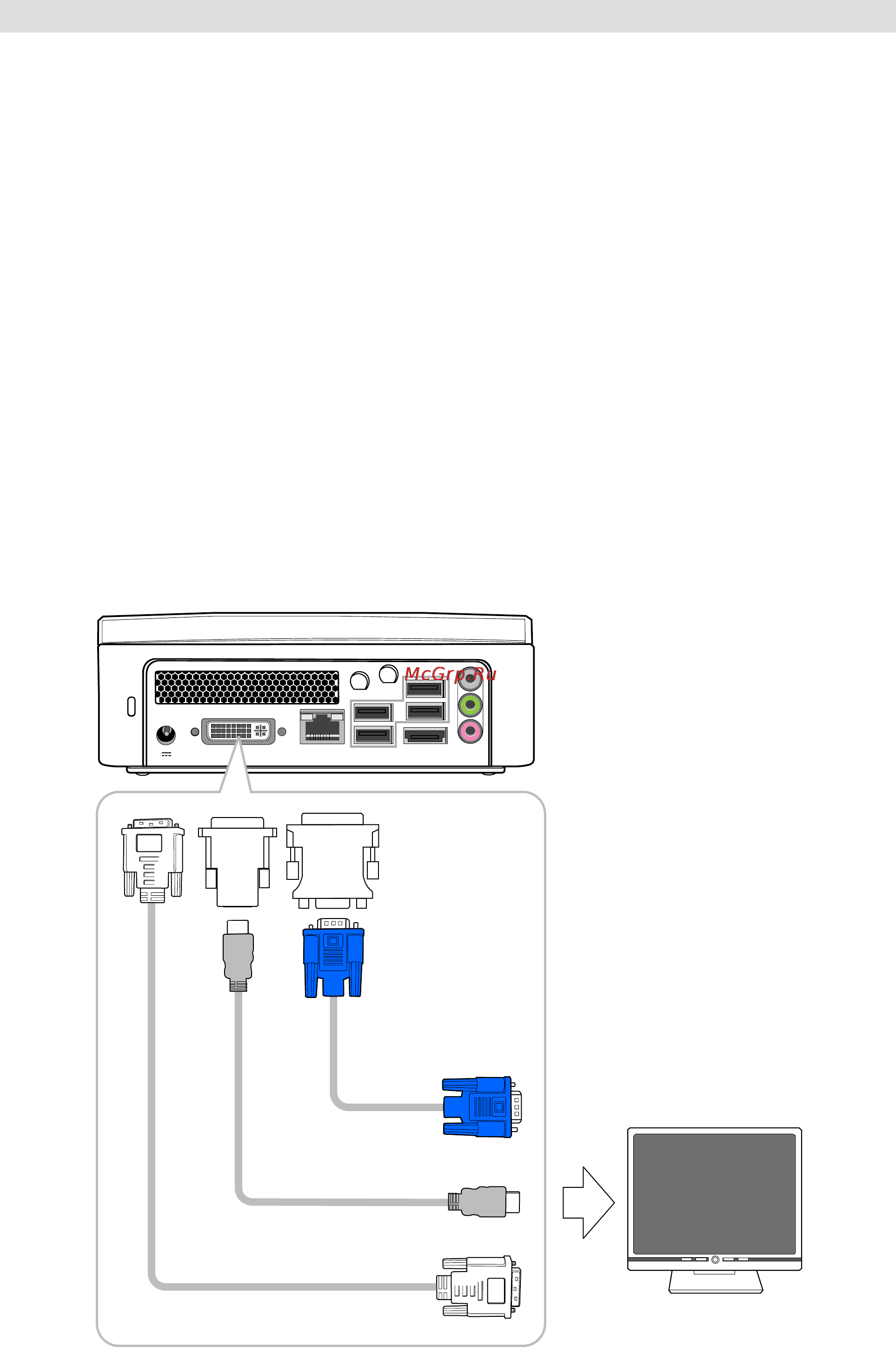 Viewsonic PC mini 550 [15/52] Подключениесистемы