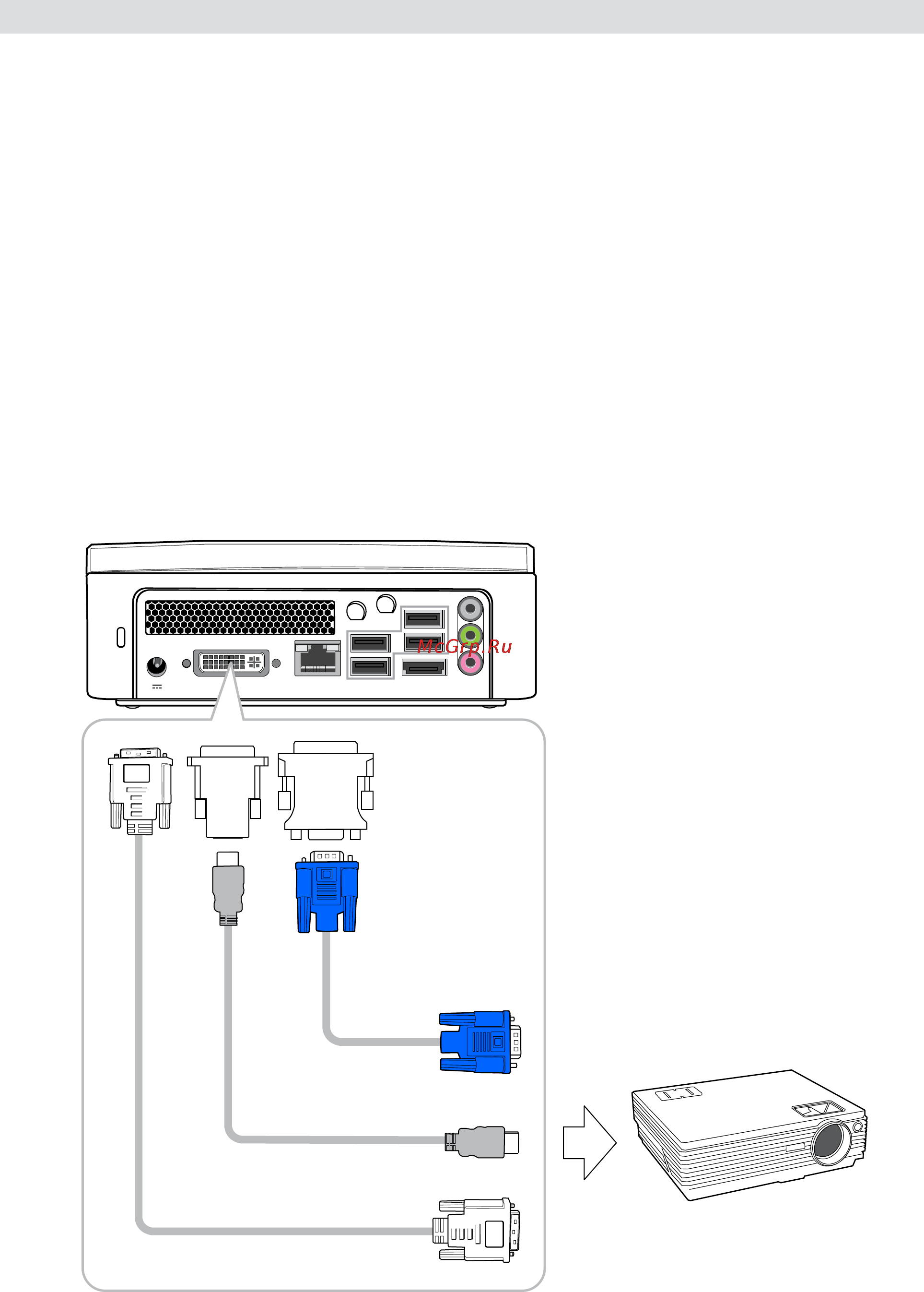 Viewsonic PC mini 530 [17/49] Подключениесистемы