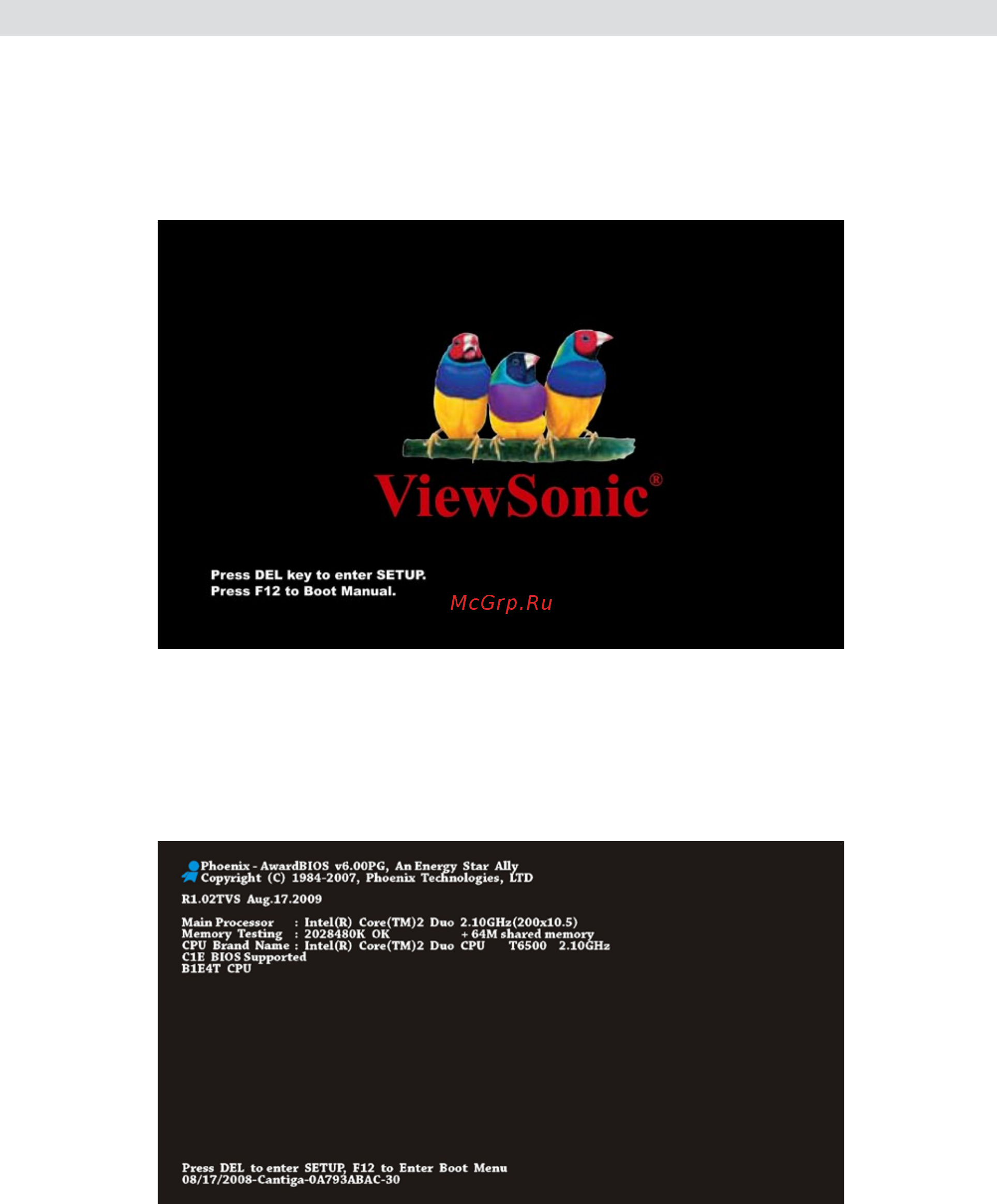 Viewsonic PC mini 530 [30/49] Настройкаbios