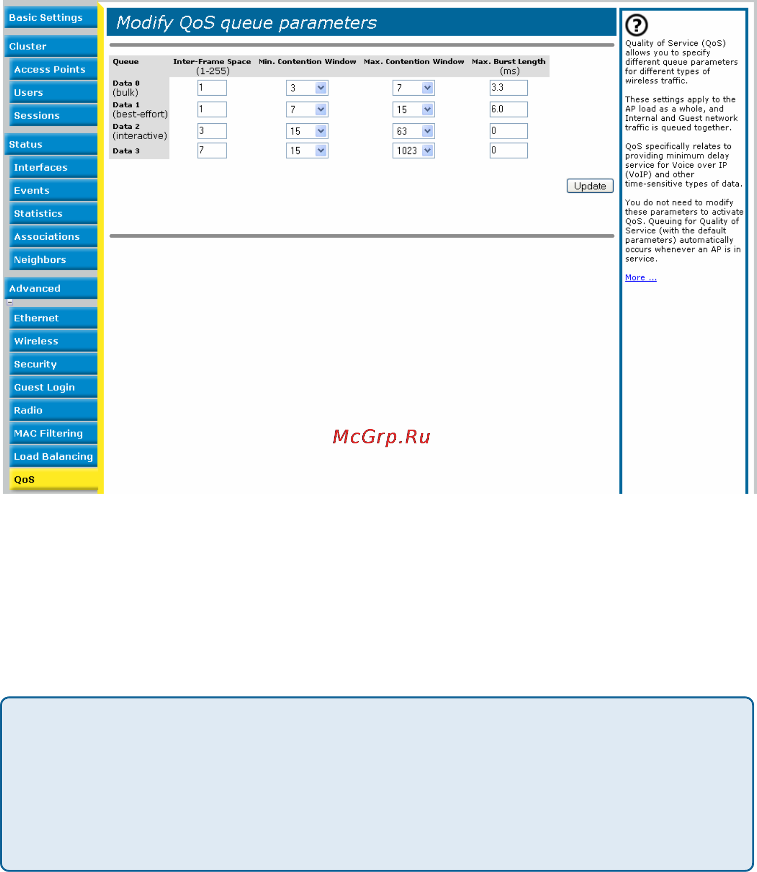 D-Link DWL-2200AP [102/192] Configuring qos queues