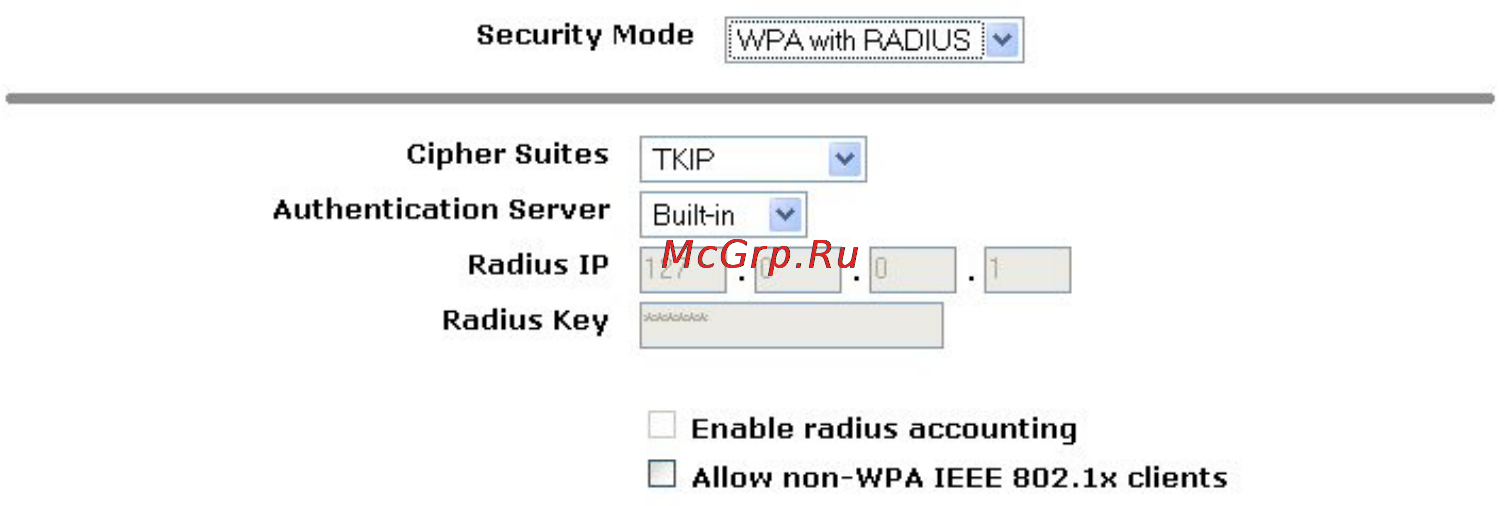 D-Link DWL-2200AP [81/192] Wpa with radius