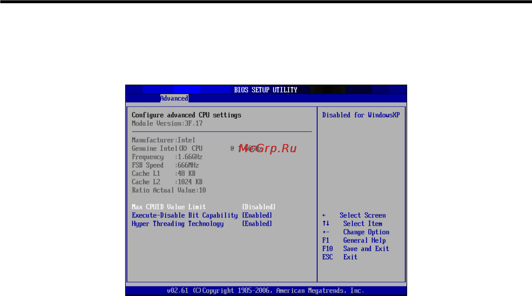 Viewsonic VPC190 [29/49] Bios setup utility