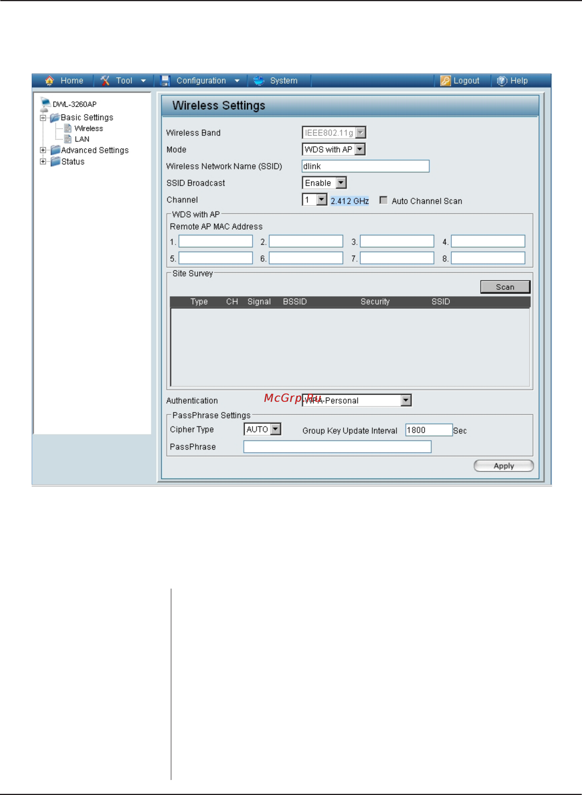 D-Link DWL-3260AP [19/109] Wds with ap mode