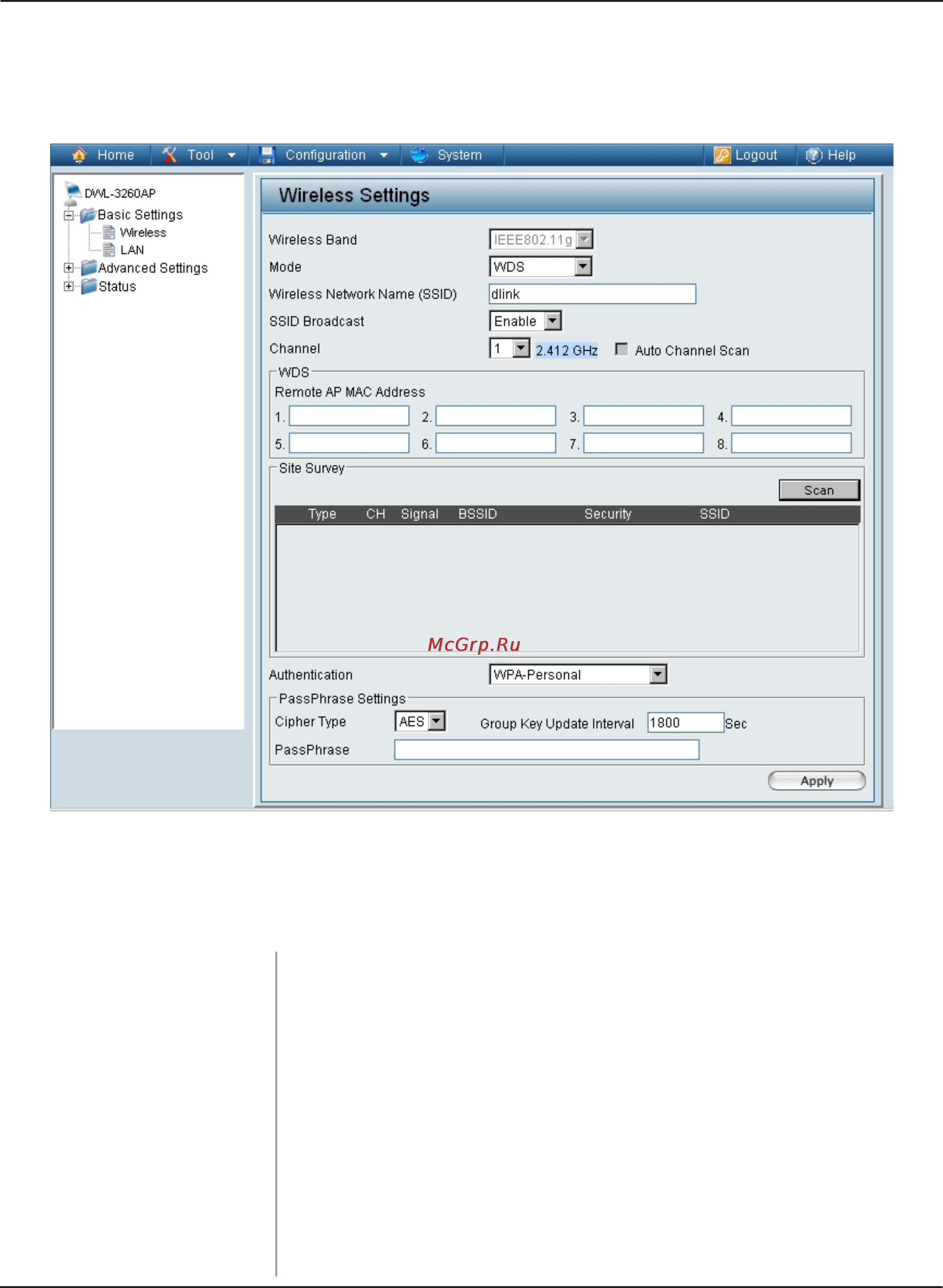 D-Link DWL-3260AP [21/109] Wds mode
