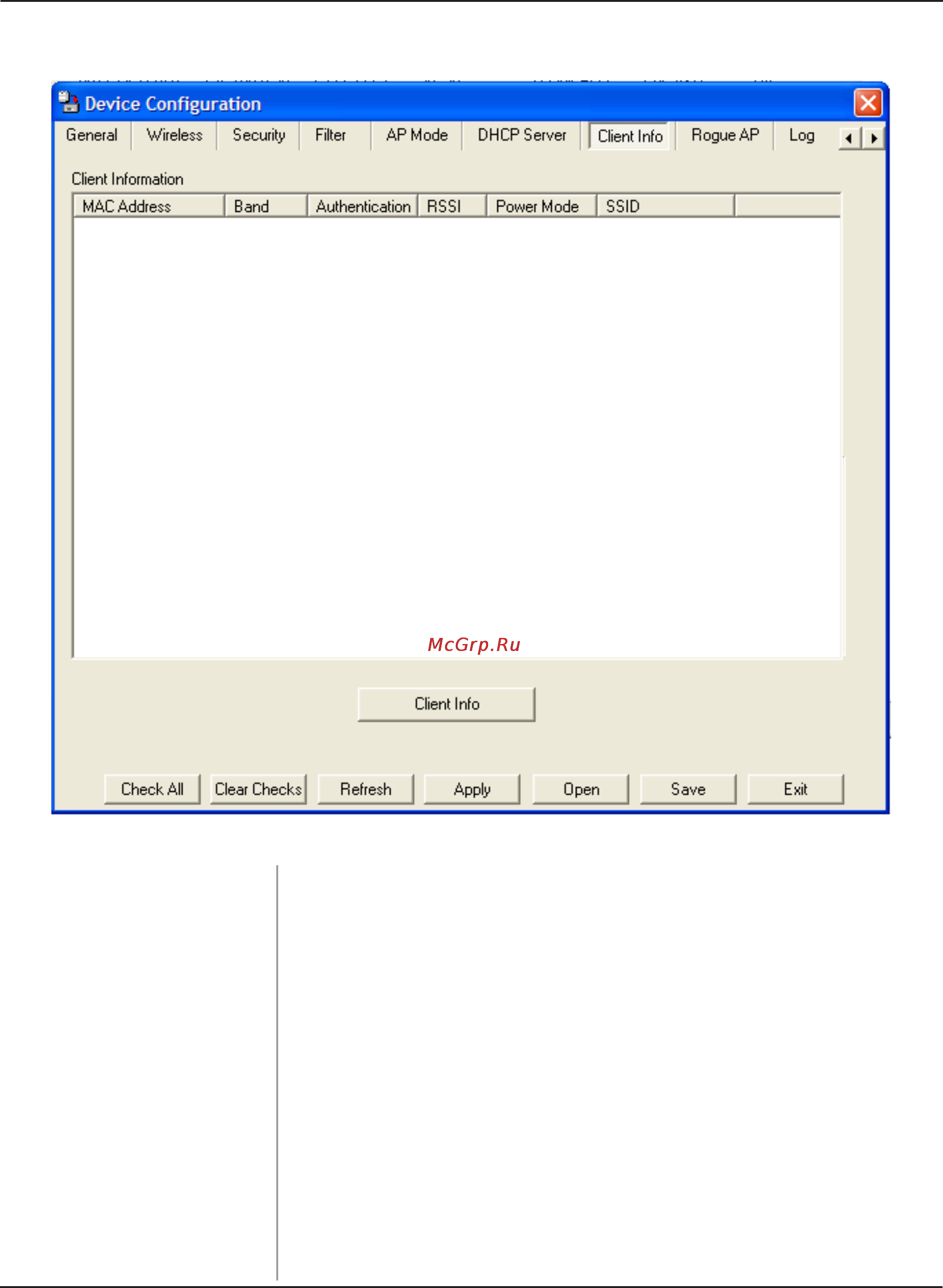 D-Link DWL-3260AP [72/109] Client info