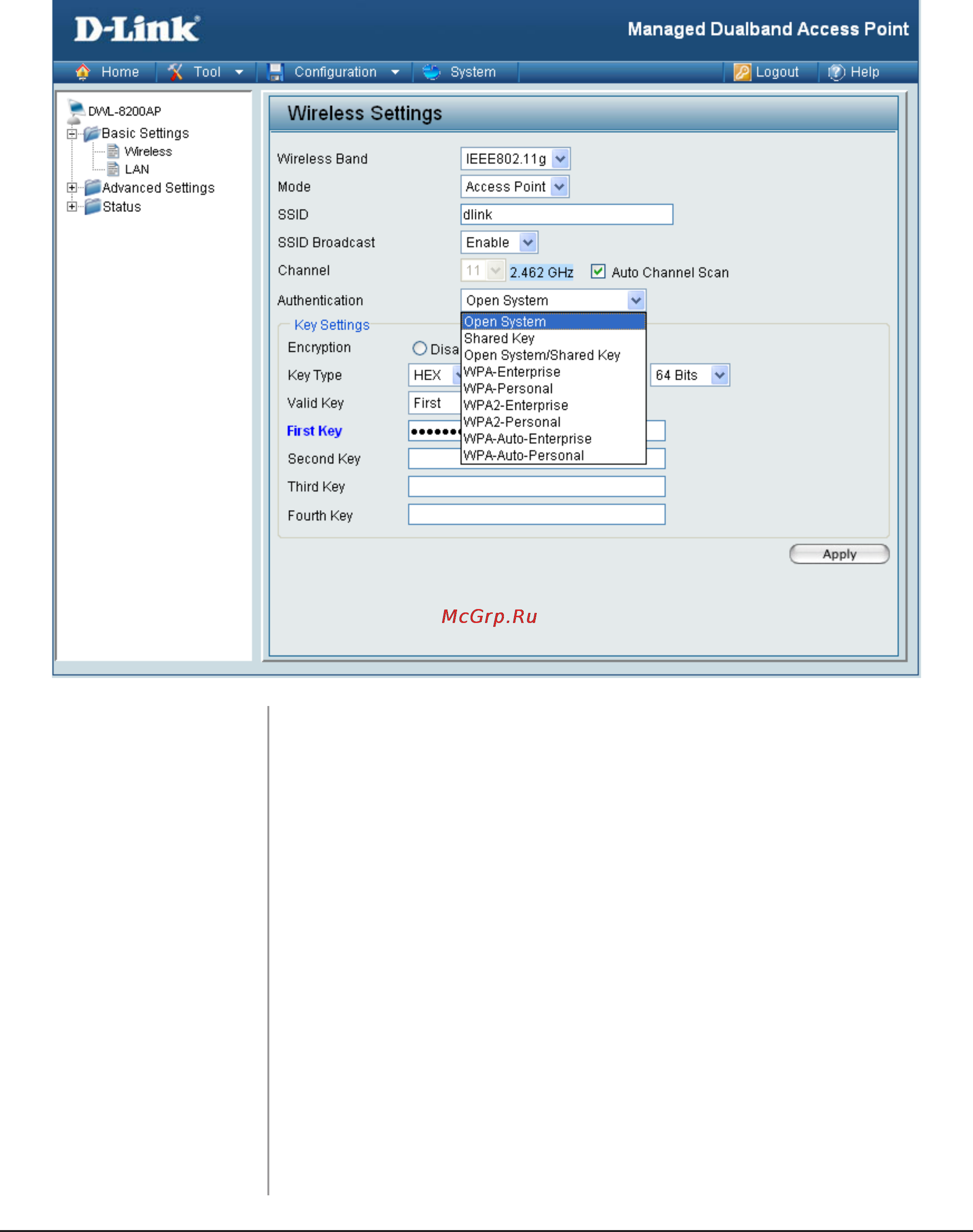 D-Link DWL-8200AP [17/95] Home basic settings wireless
