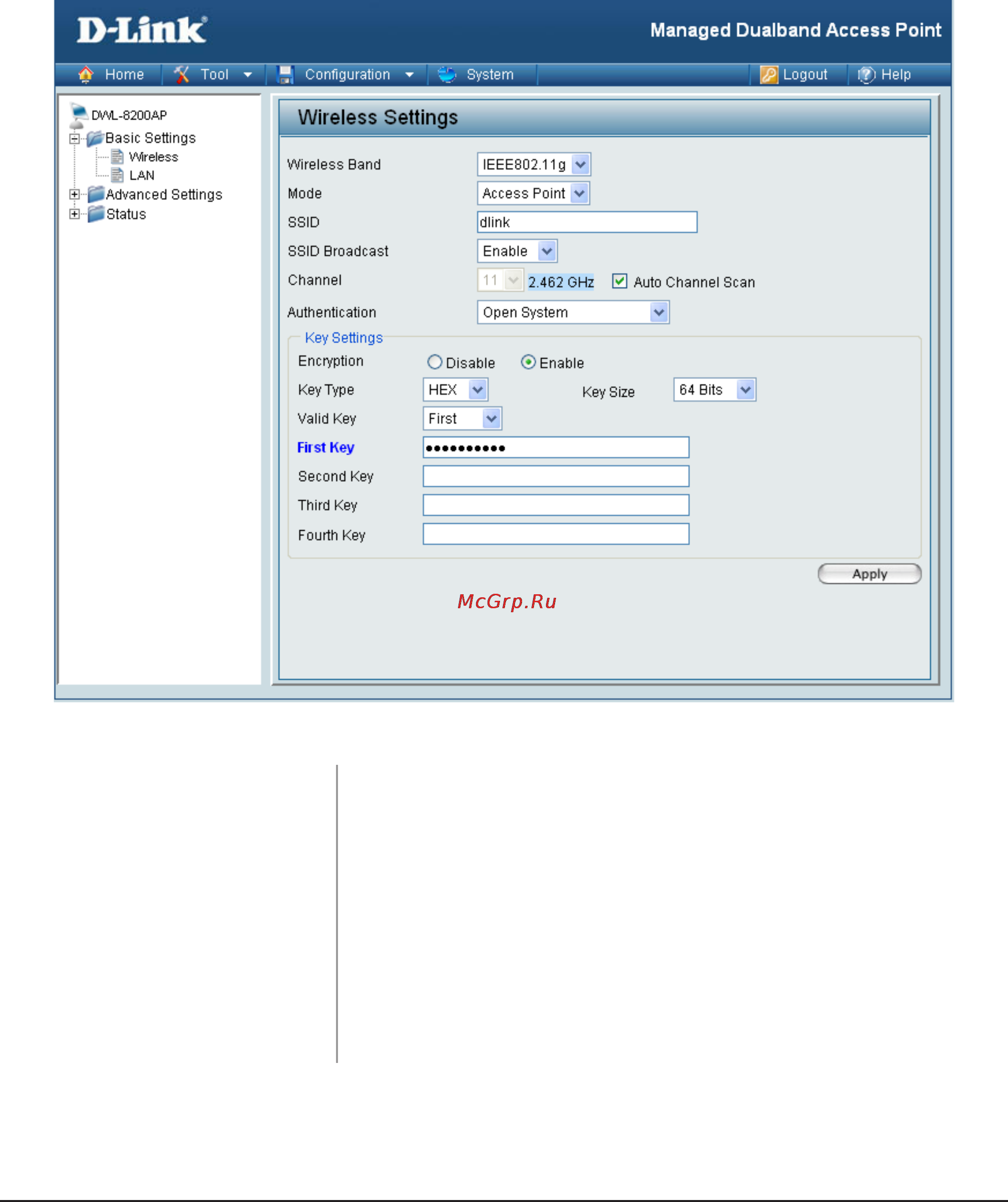 D-Link DWL-8500AP [19/95] Wep encryption