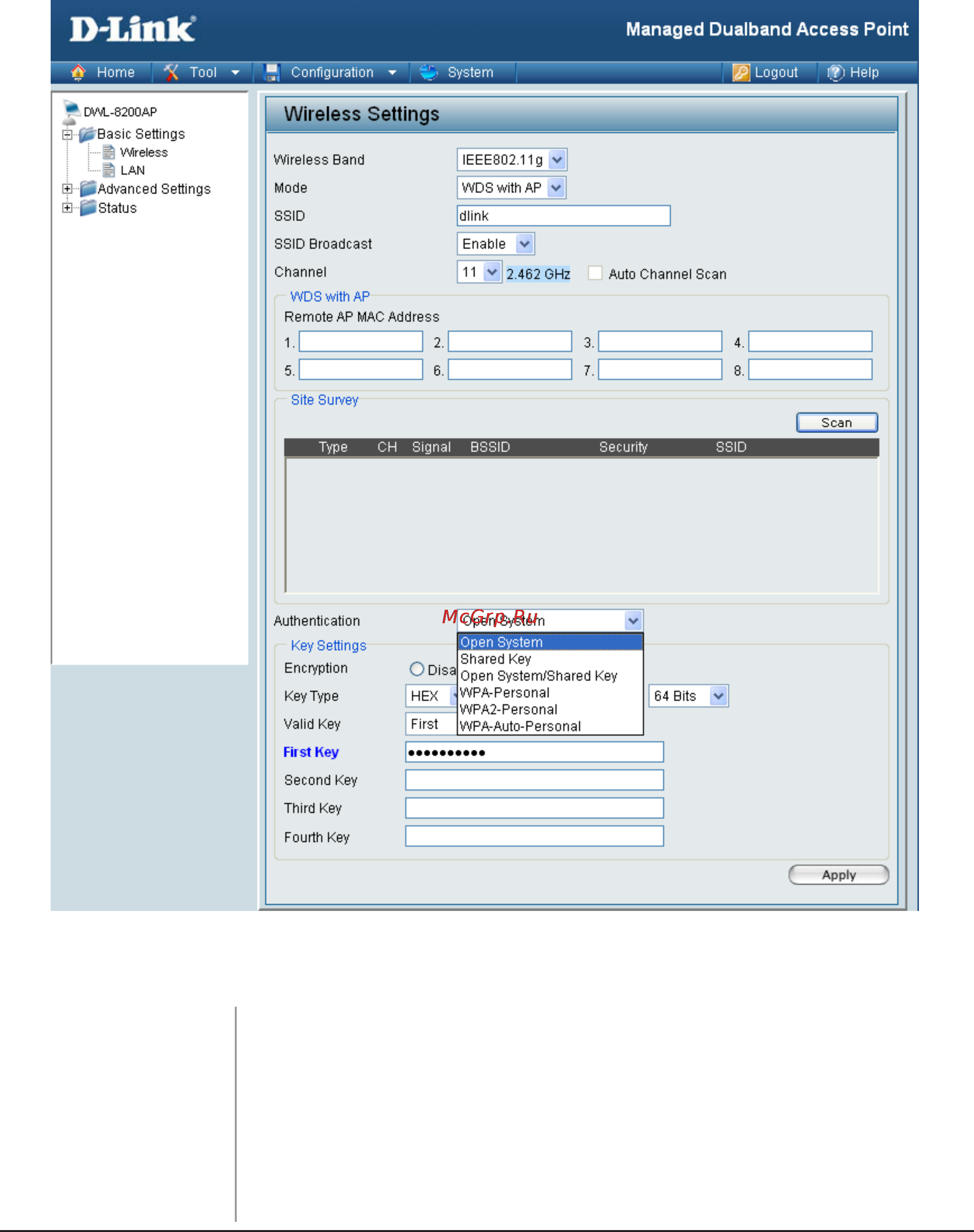 D-Link DWL-8200AP [22/95] Home basic settings wireless wds with ap mode