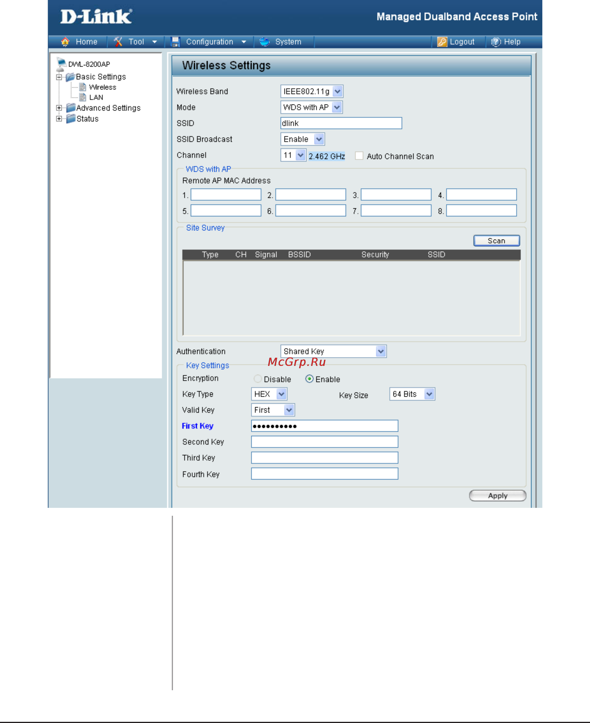 D-Link DWL-8600AP [24/95] Wep encryption