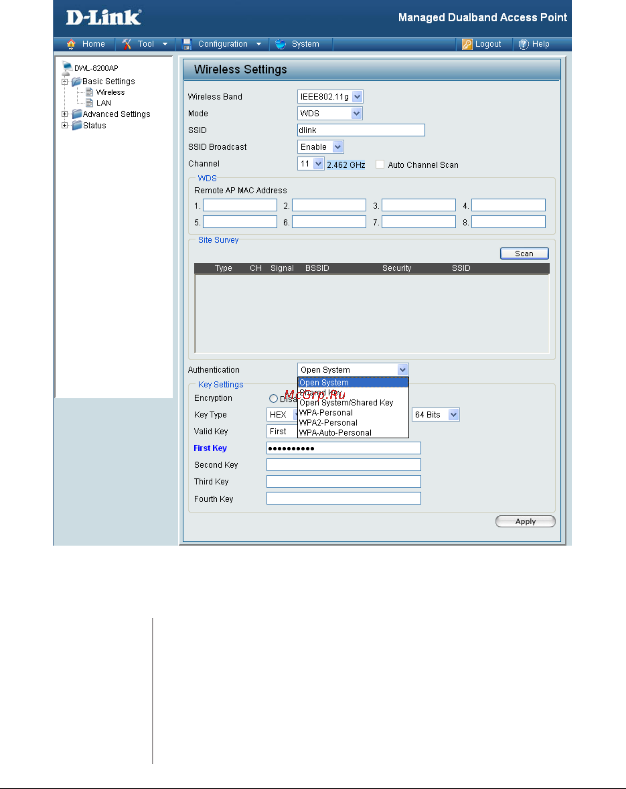 D-Link DWL-8600AP [26/95] Home basic settings wireless wds mode