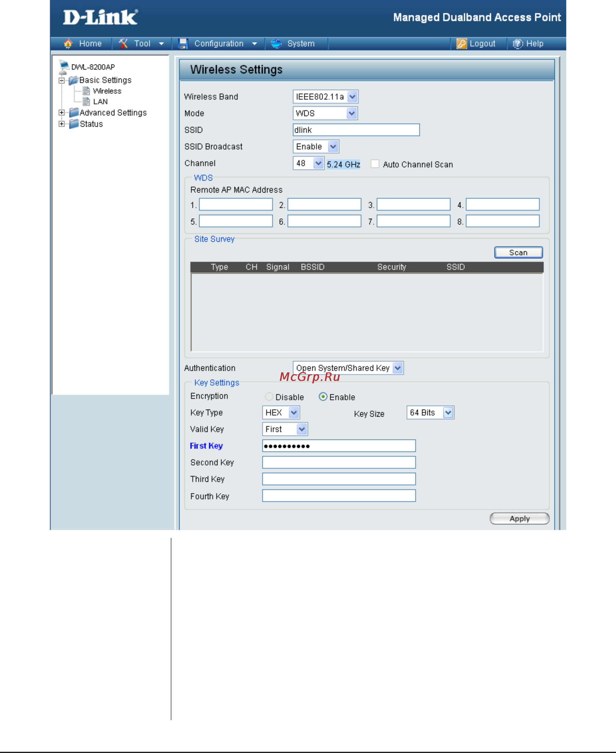 D-Link DWL-8600AP [28/95] Wep encryption