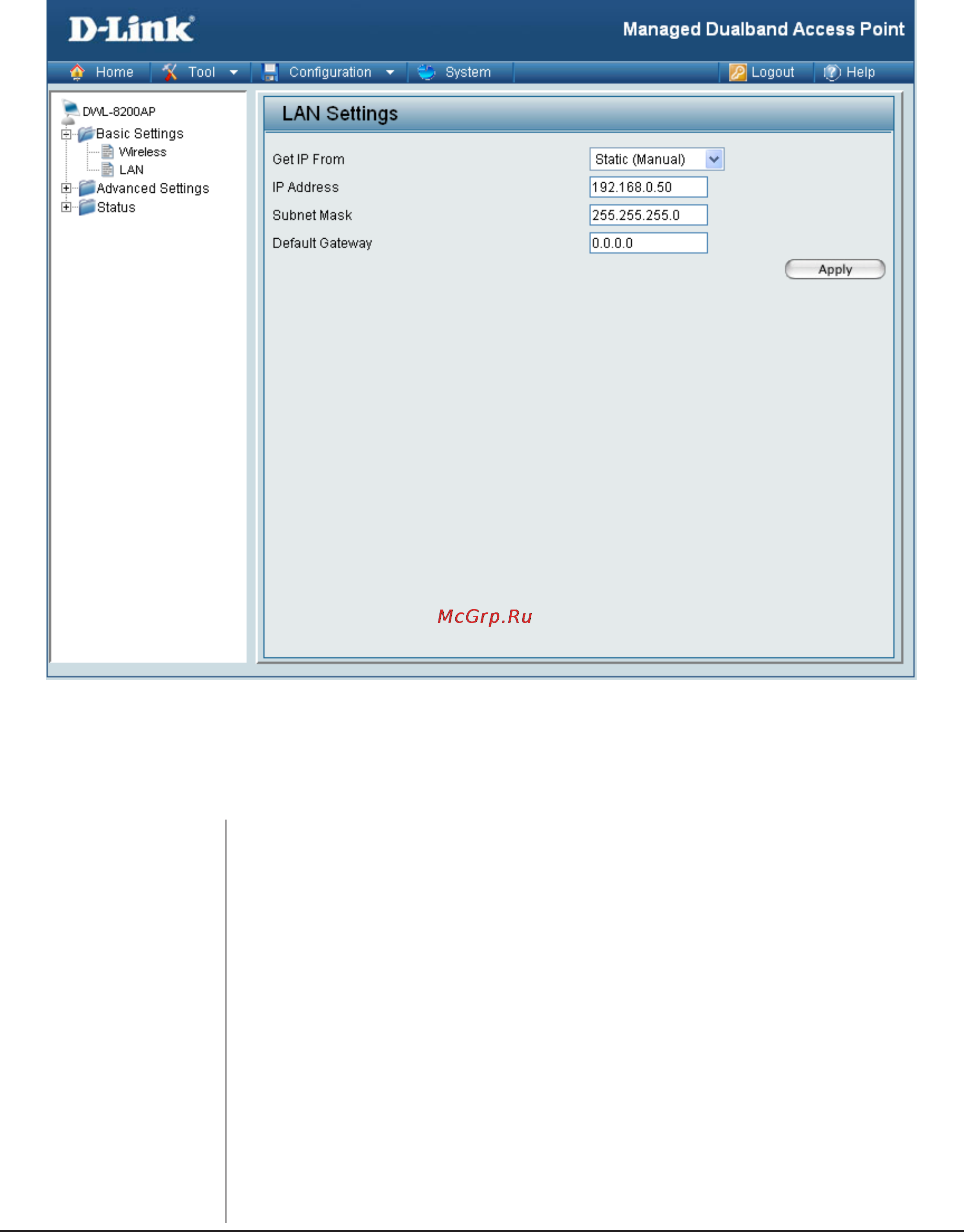 D-Link DWL-8600AP [31/95] Home basic settings lan