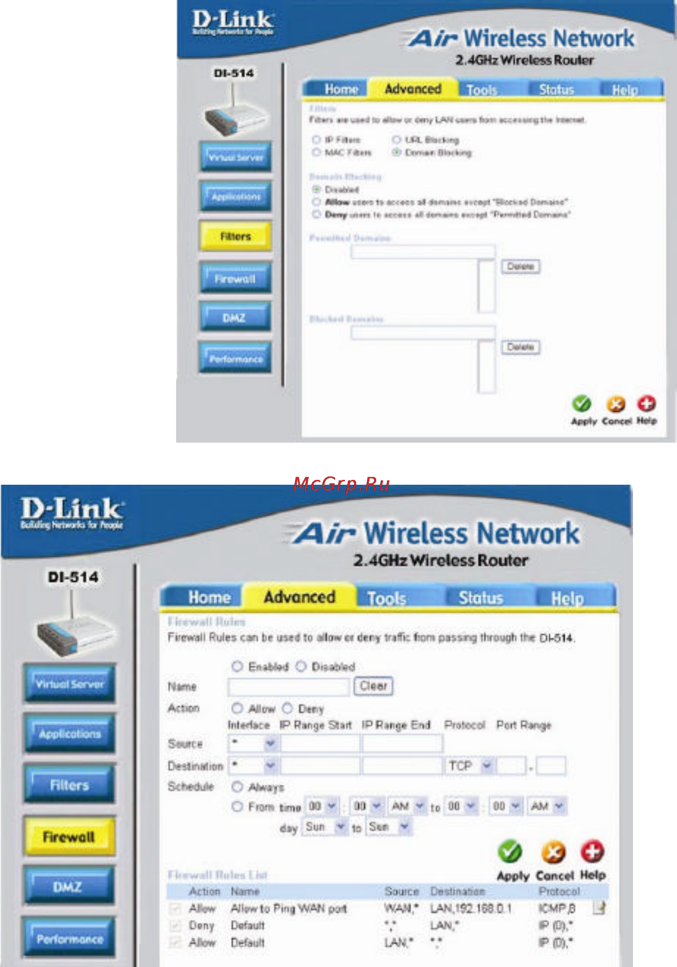 D-Link DI-514 [26/60] Firewall
