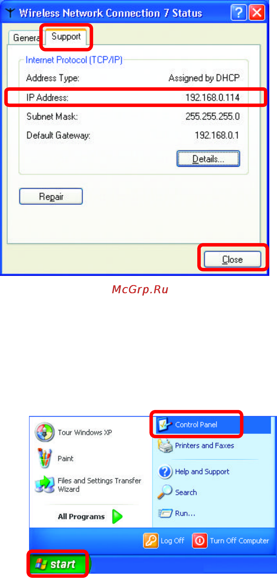 D-Link DI-514 [49/60] Assigning a static ip address in windows xp 2000