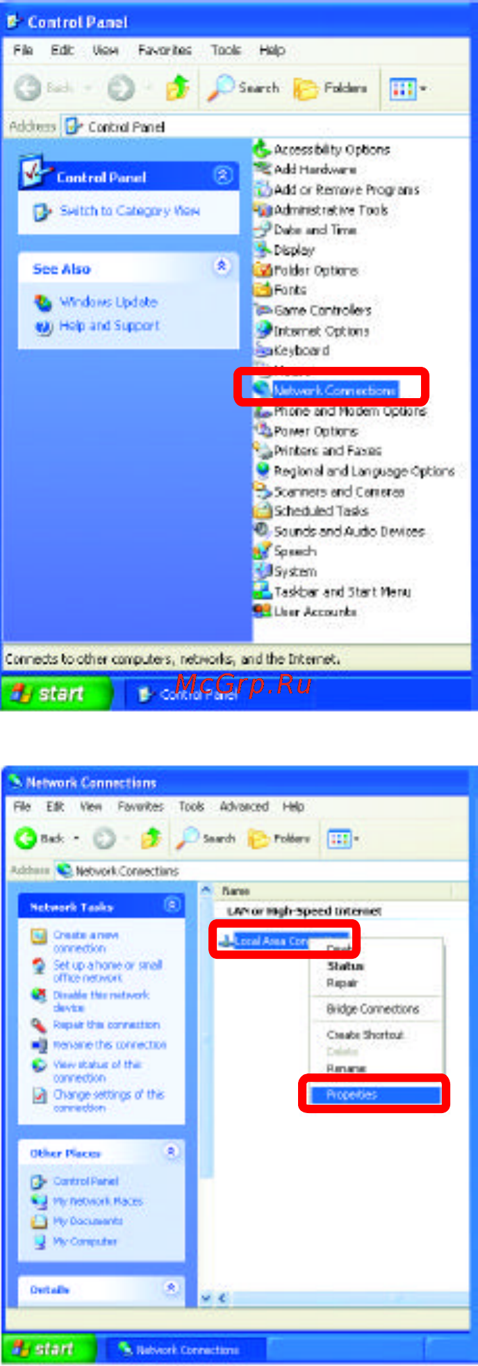 D-Link DI-514 [50/60] Networking basics assigning a static ip address in windows xp 2000