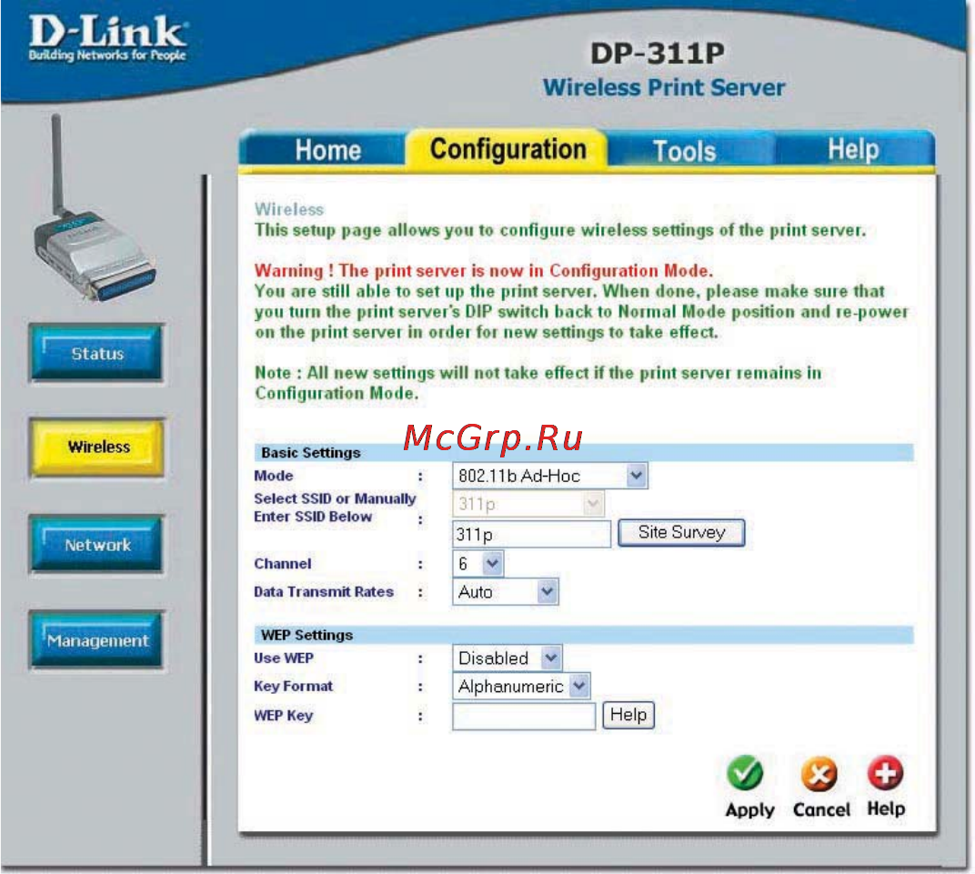 D-Link DP-311P [11/68] Wireless