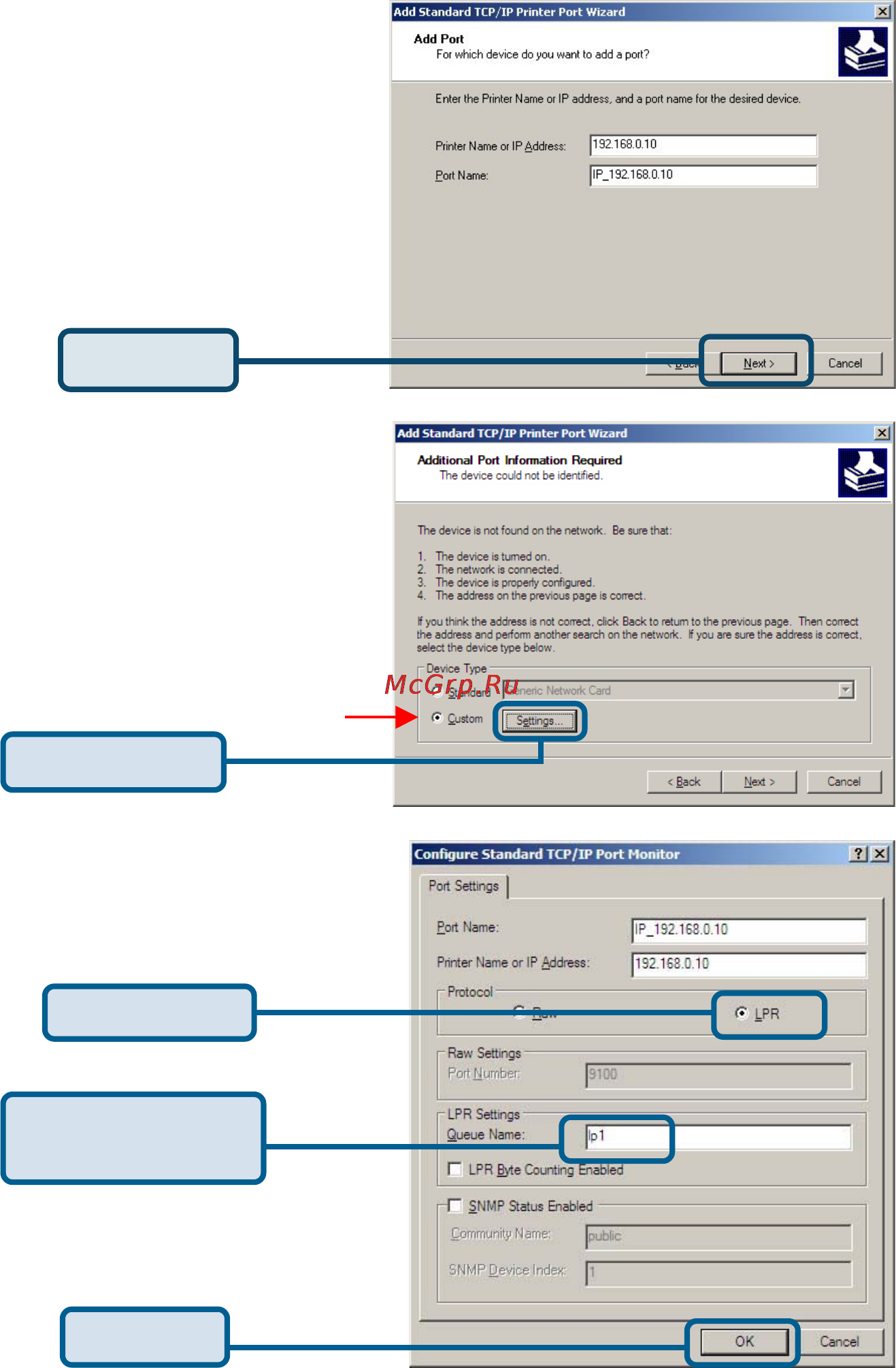 D-Link DP-311P [21/68] Printing with windows xp 2000 continued