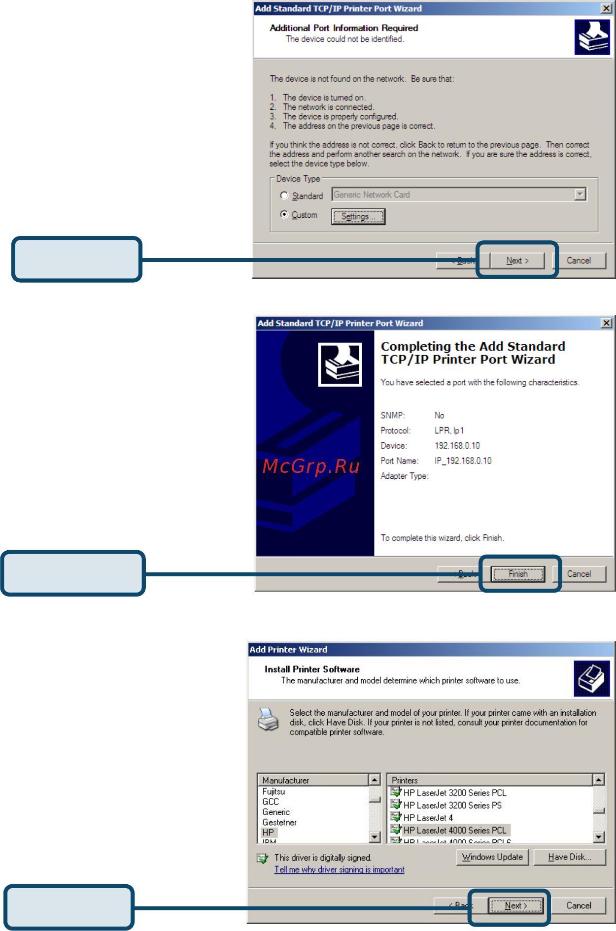 D-Link DP-311P [22/68] Printing with windows xp 2000 continued