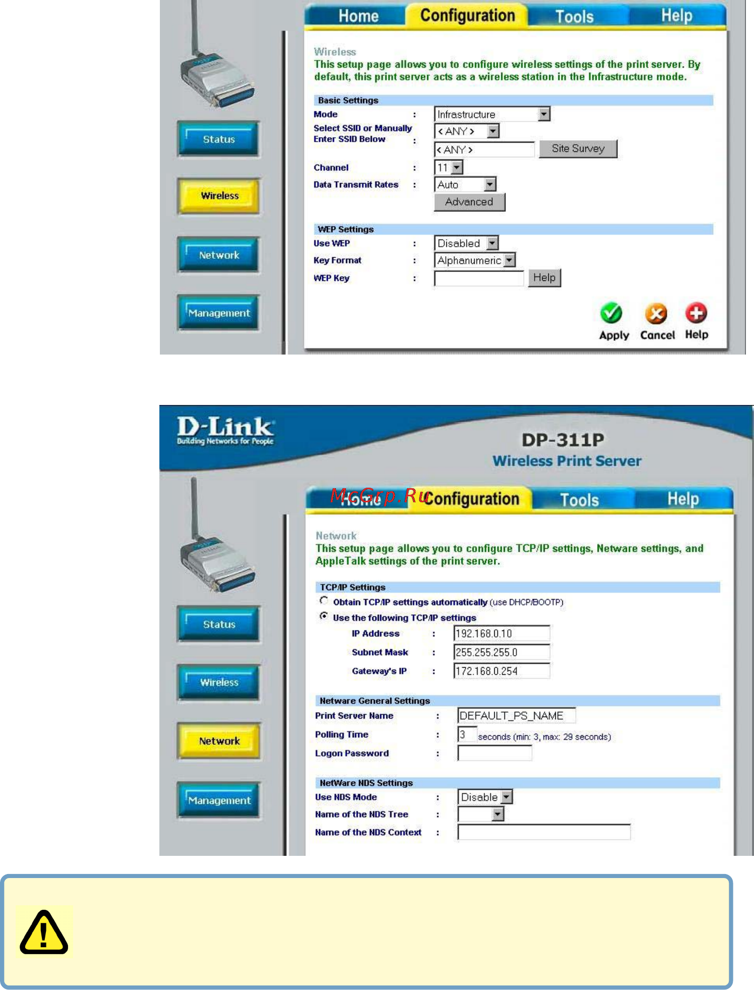 D-Link DP-311P [25/68] Network