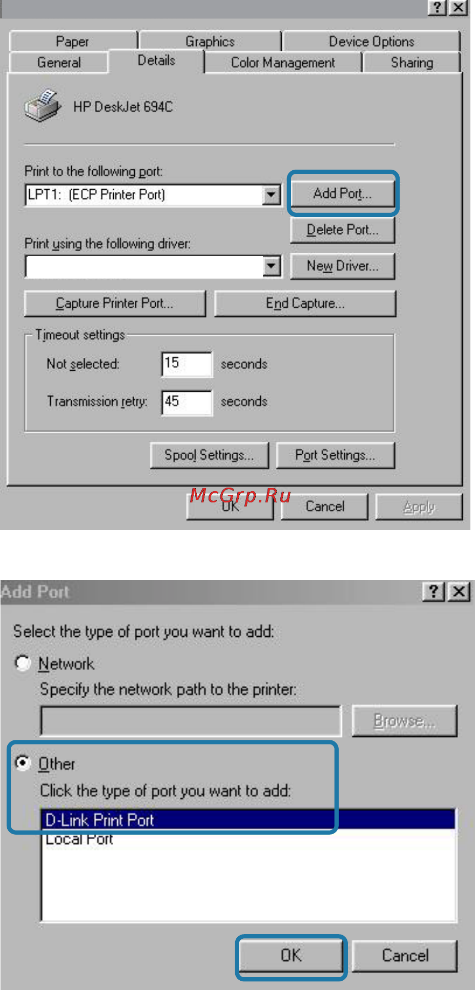 D-Link DP-311P [30/68] Printing with windows 98se me continued