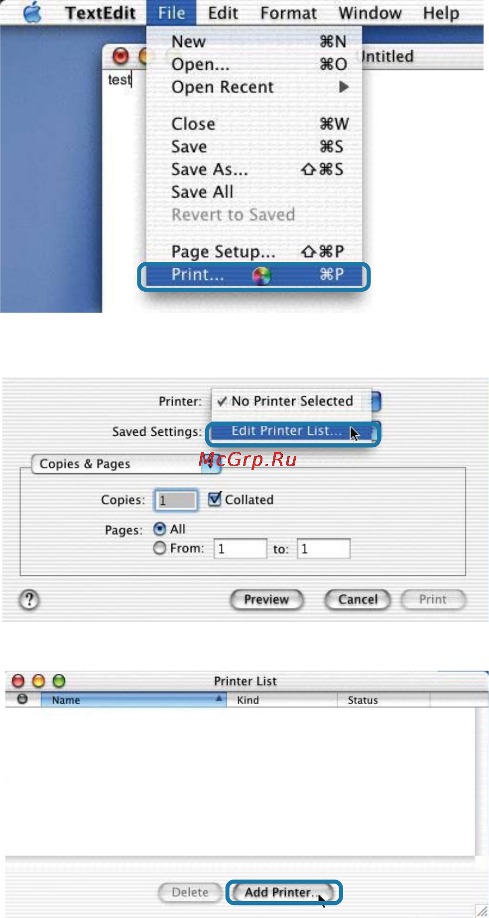 D-Link DP-311P [36/68] Setting up apple talk or lpr printing in mac os x continued