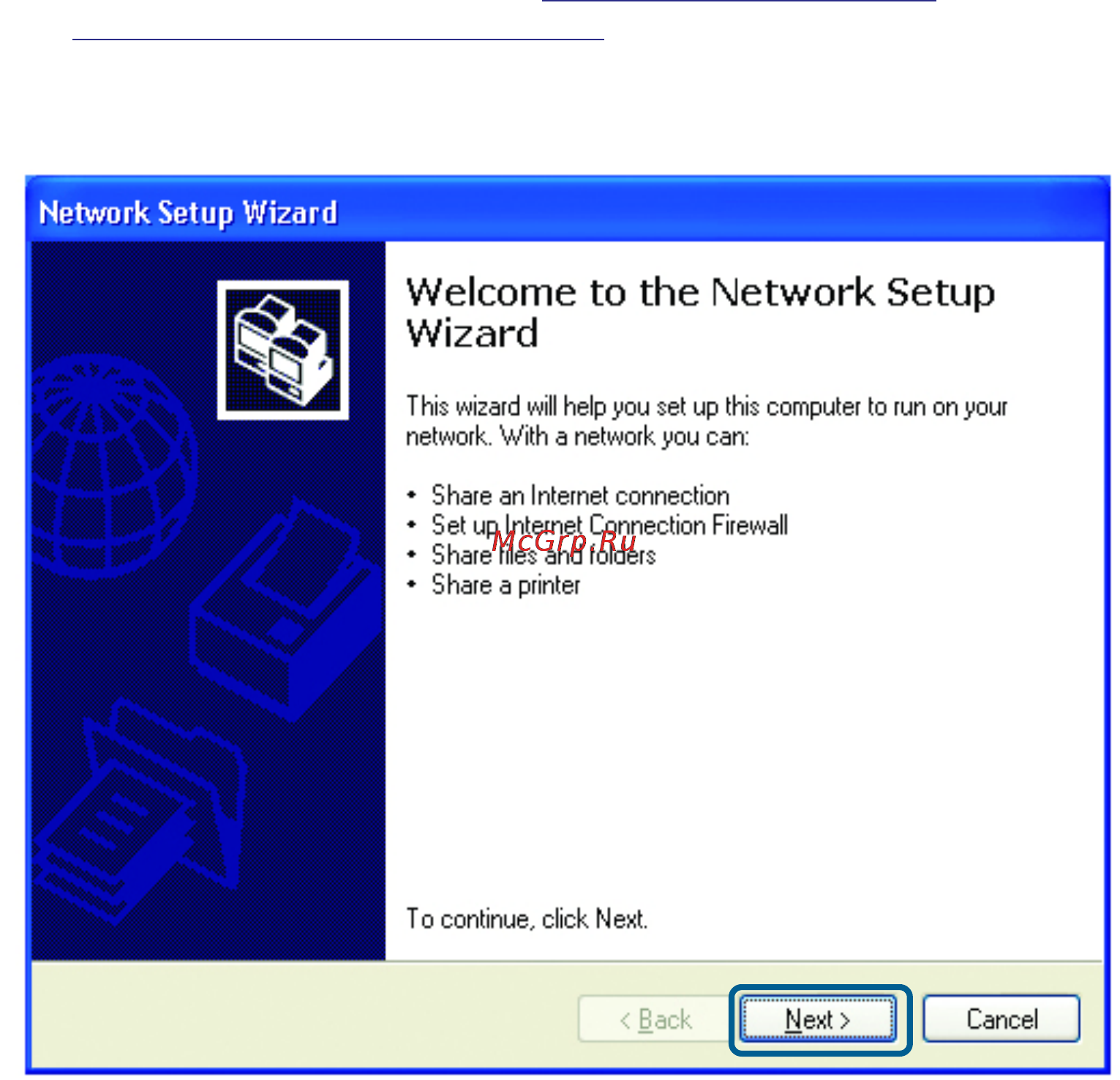D-Link DP-311P [42/68] Using the network setup wizard in windows xp