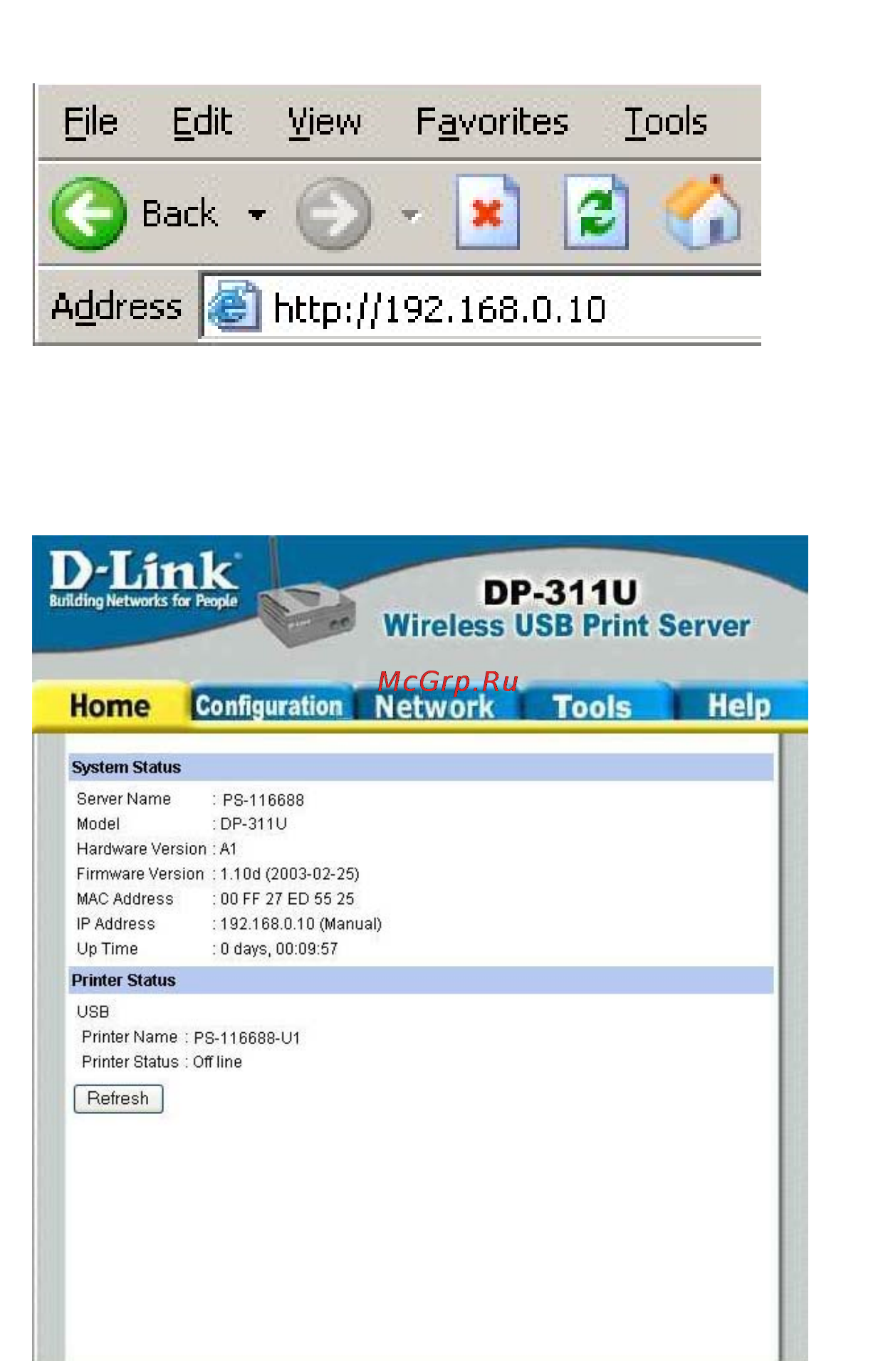 D-Link DP-311U [13/76] Using the web configuration
