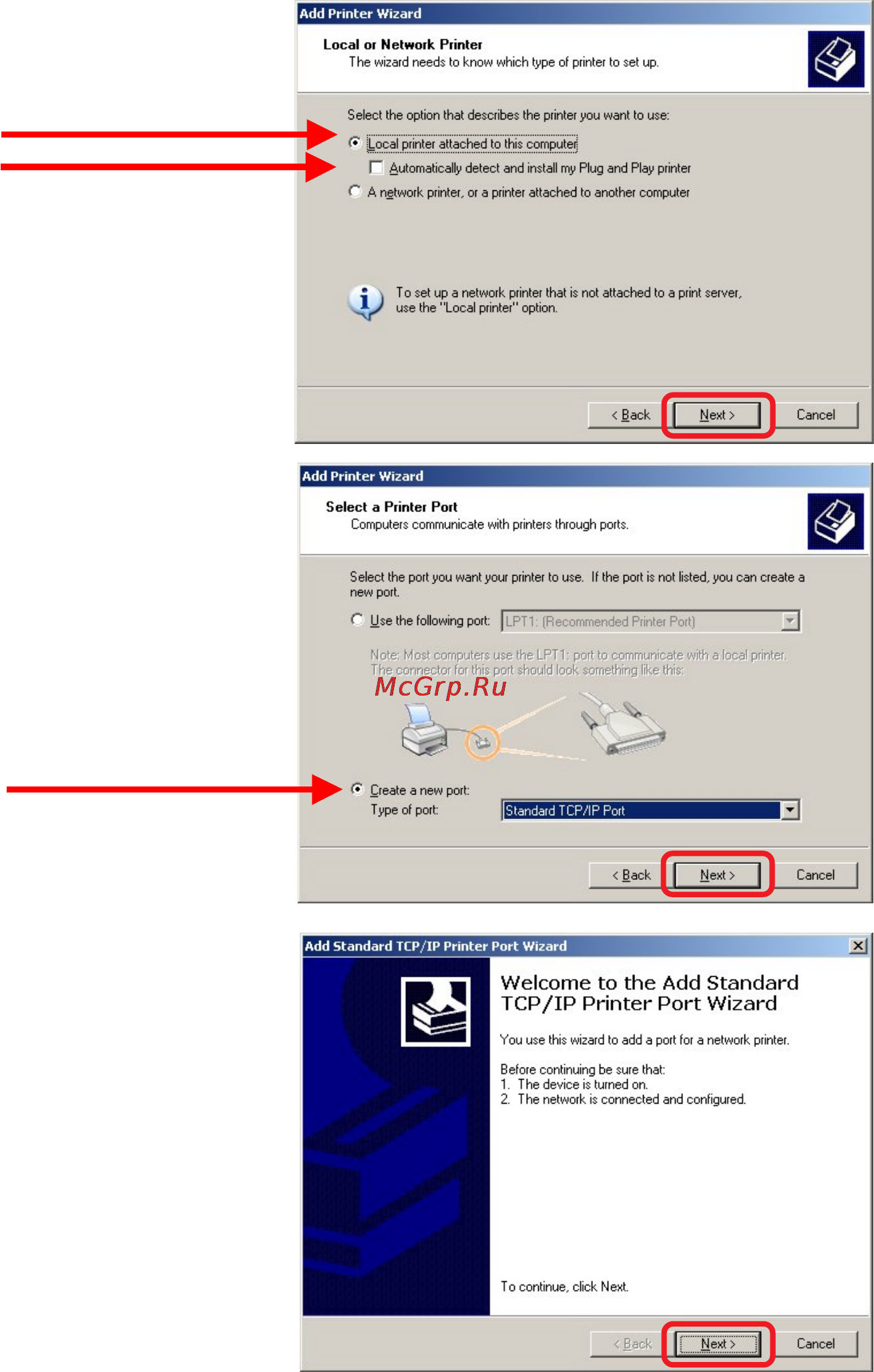 D-Link DP-311U [25/76] Tcp ip printing for windows xp continued