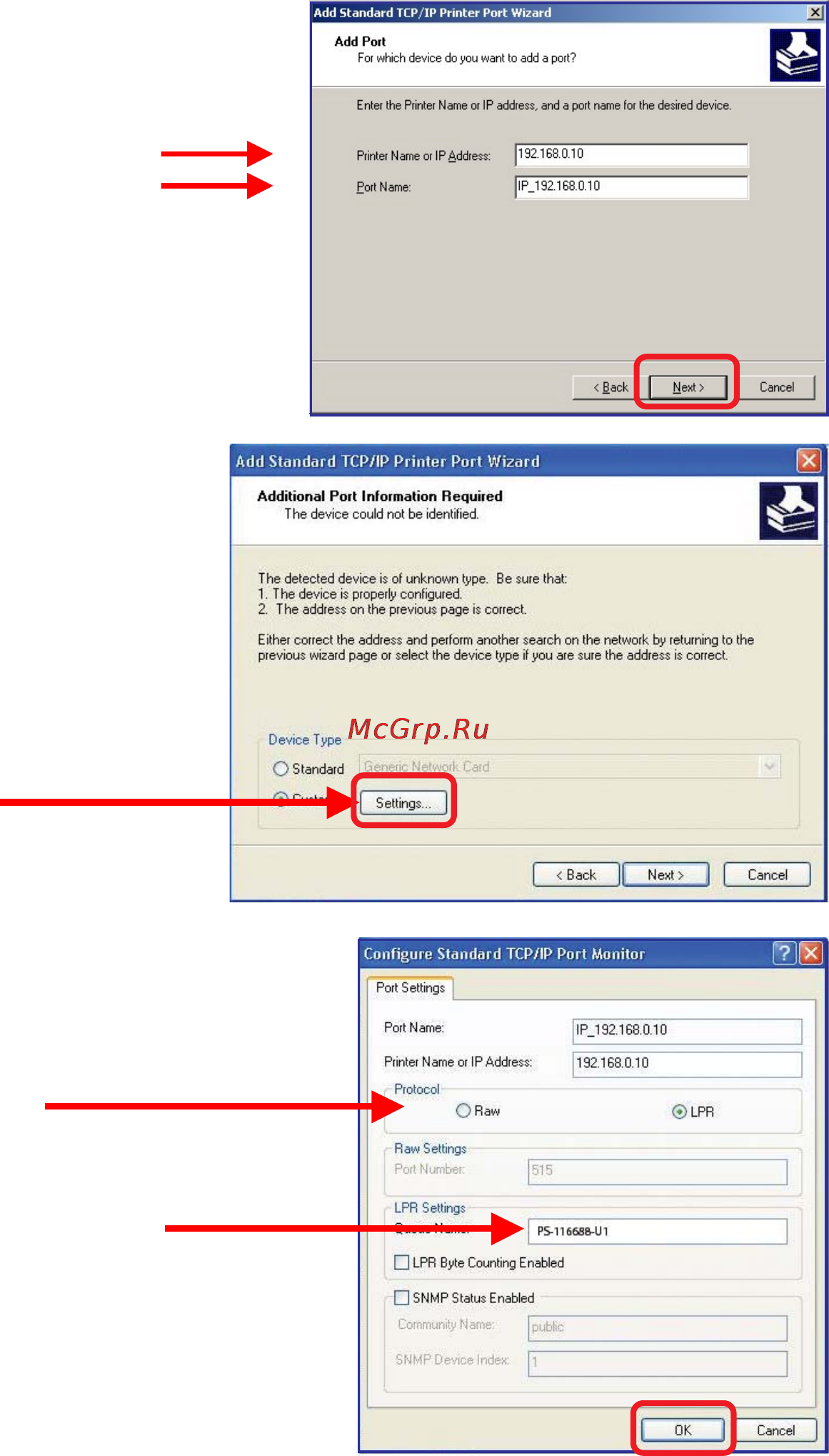 D-Link DP-311U [26/76] Tcp ip printing for windows xp continued