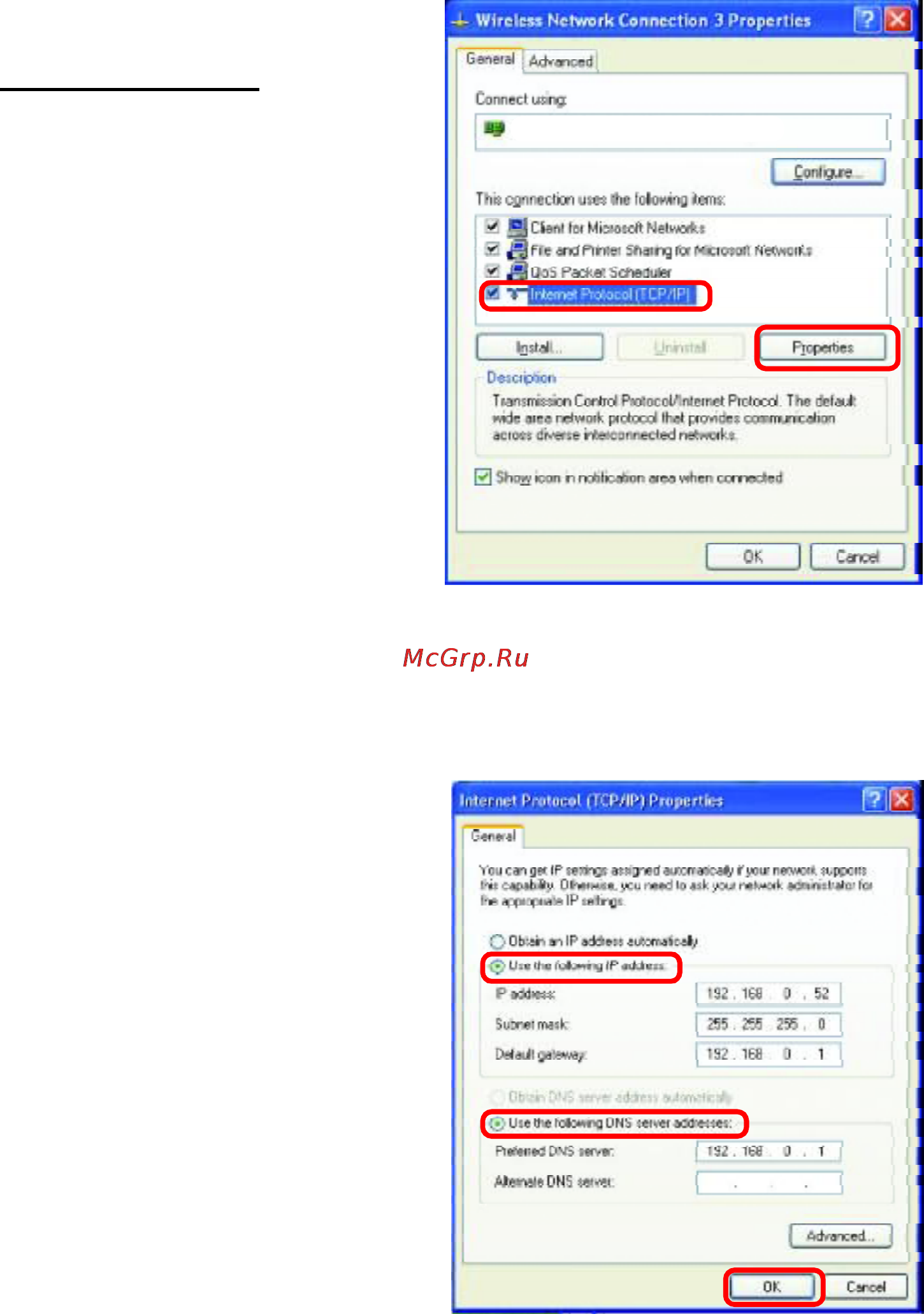 D-Link DWL-660 [36/51] Networking basics continued assigning a static ip address in windows xp 2000