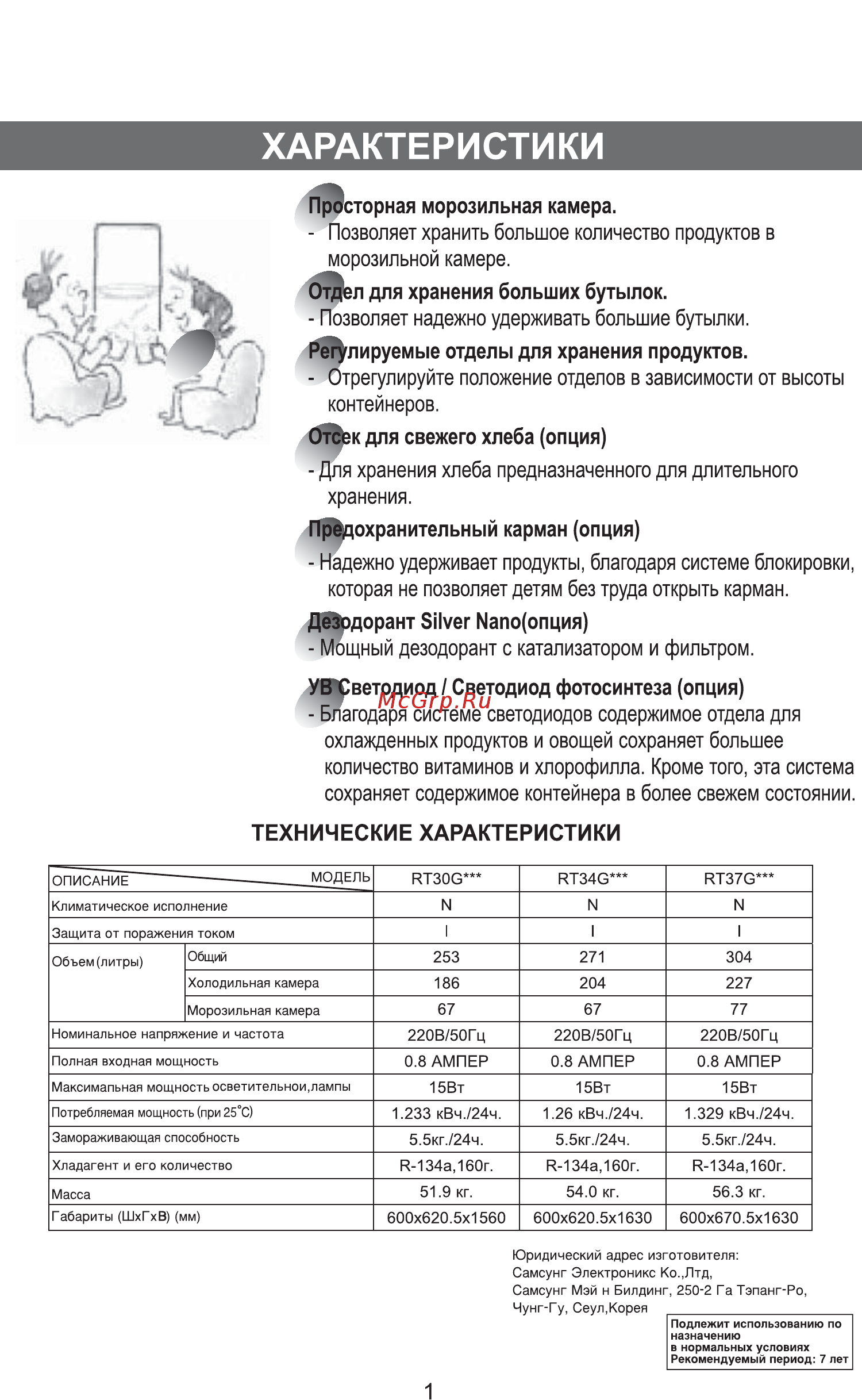 Samsung RT37G Инструкция по эксплуатации онлайн [2/48] 41621