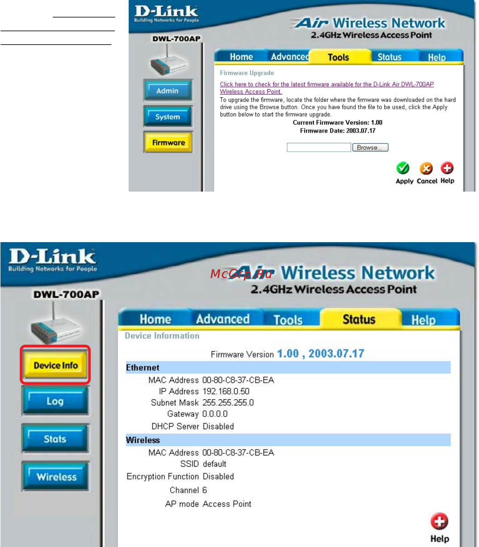 D-Link DWL-700AP [18/44] Using the configuration utility continued
