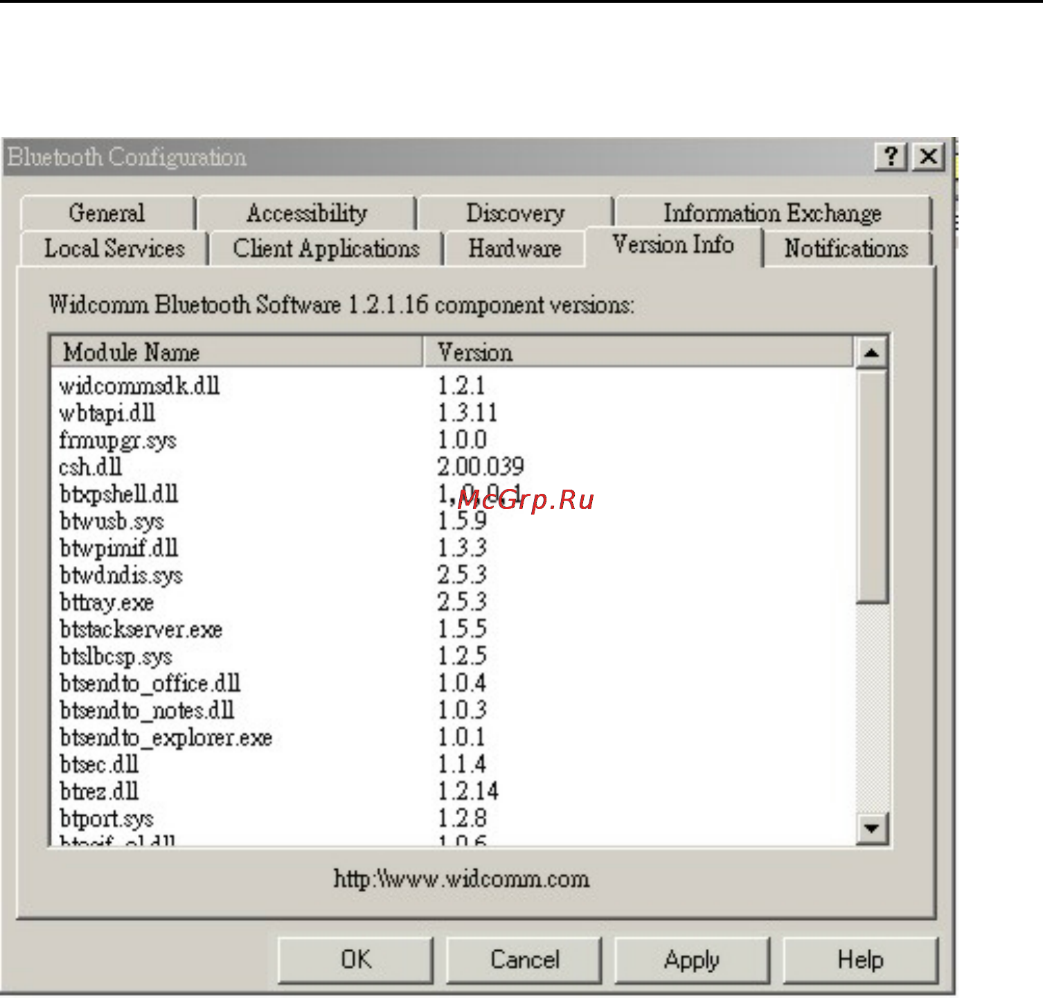 D-Link DBT-120 [50/62] Version info configuration