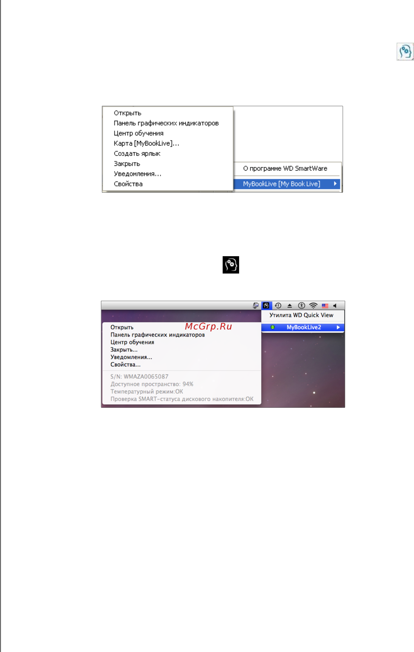 Wd BACG0020HCH-EESN [46/136] Где находятся ярлыки wd quick view