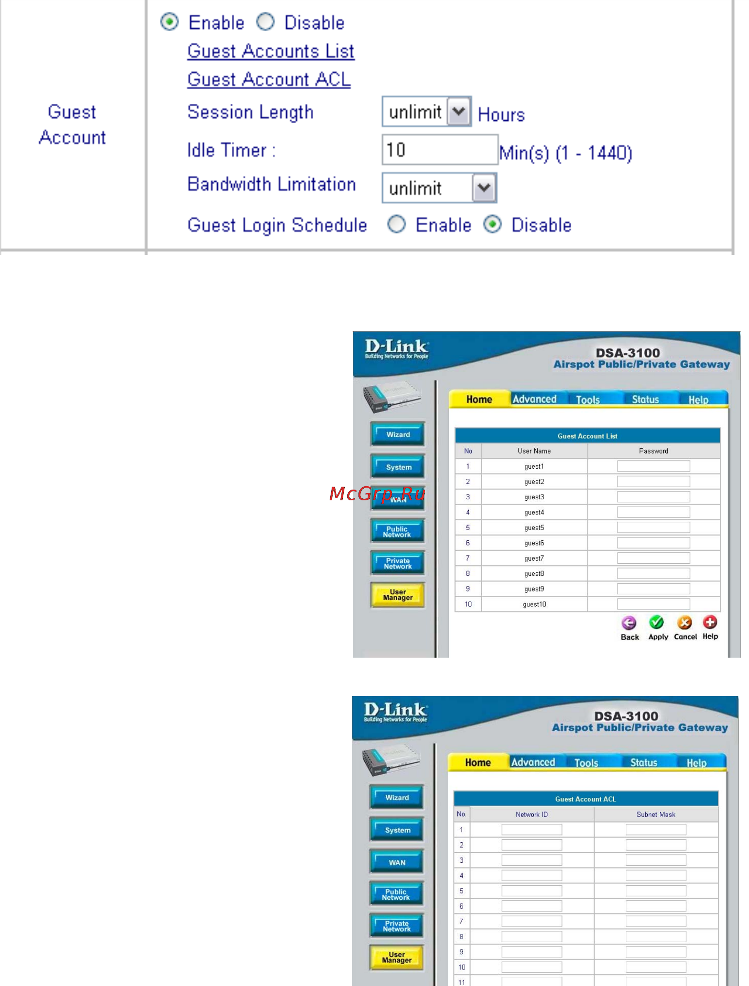 D-Link DSA-3100 [25/76] Using the configuration utility continued