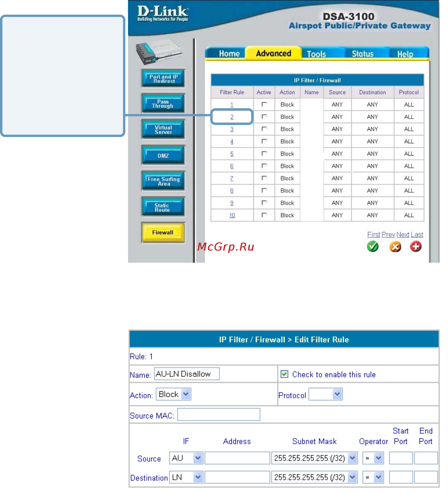 D-Link DSA-3100 [41/76] Using the configuration utility continued