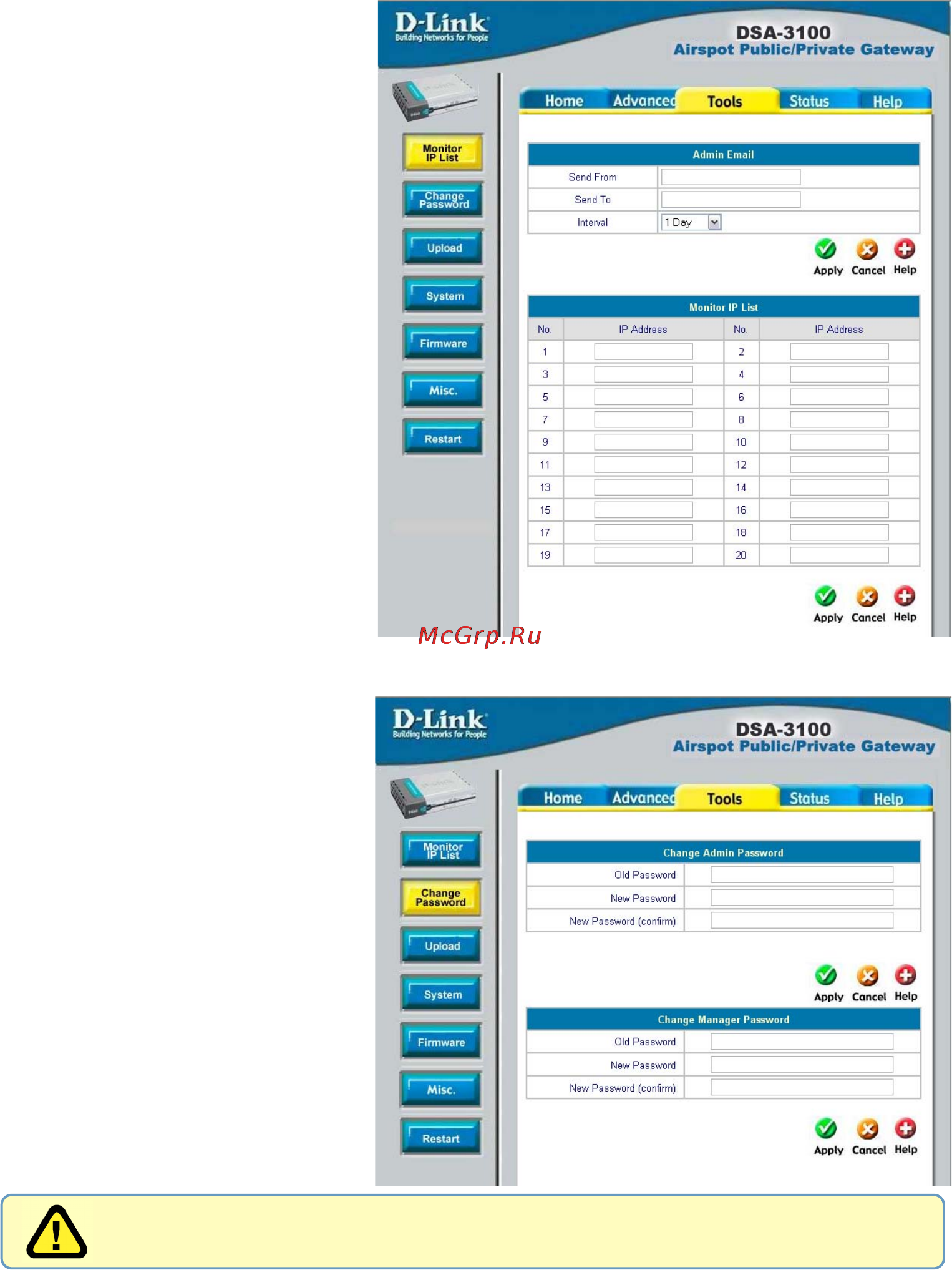 D-Link DSA-3100 [43/76] Using the configuration utility continued