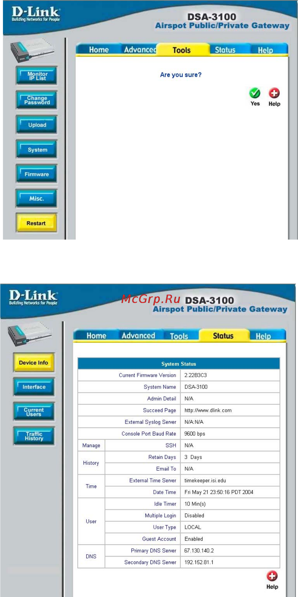 D-Link DSA-3100 [50/76] Using the configuration utility continued