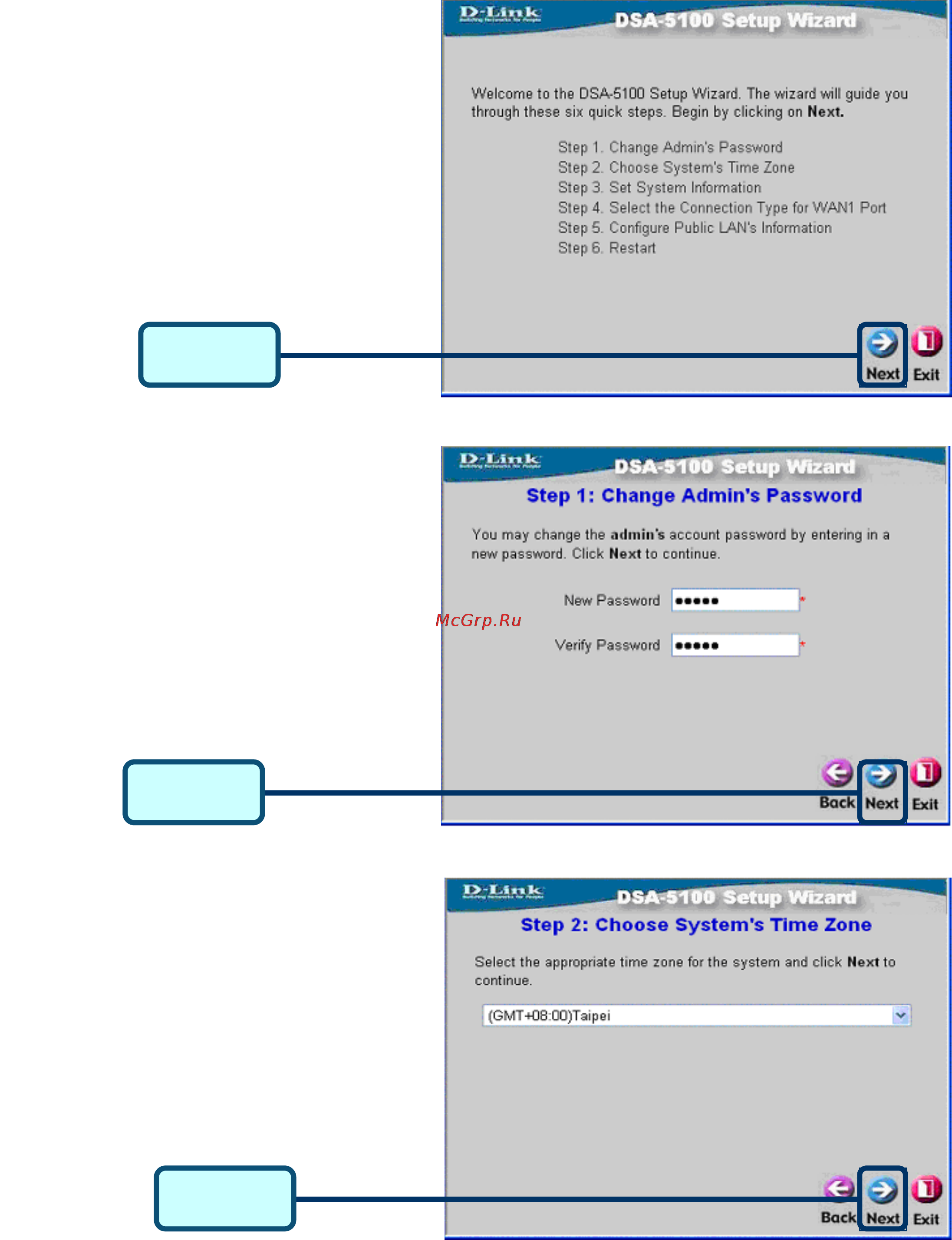 D-Link DSA-5100 [5/9] The setup wizard continued