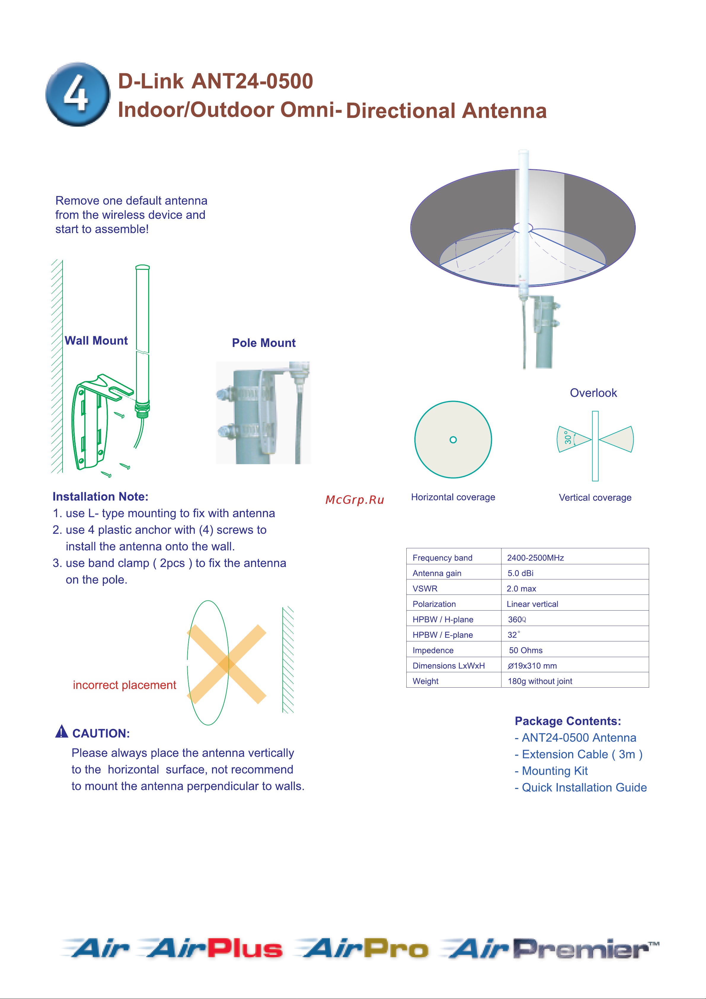 D-Link ANT24-0401 Инструкция по эксплуатации онлайн [5/13] 41645