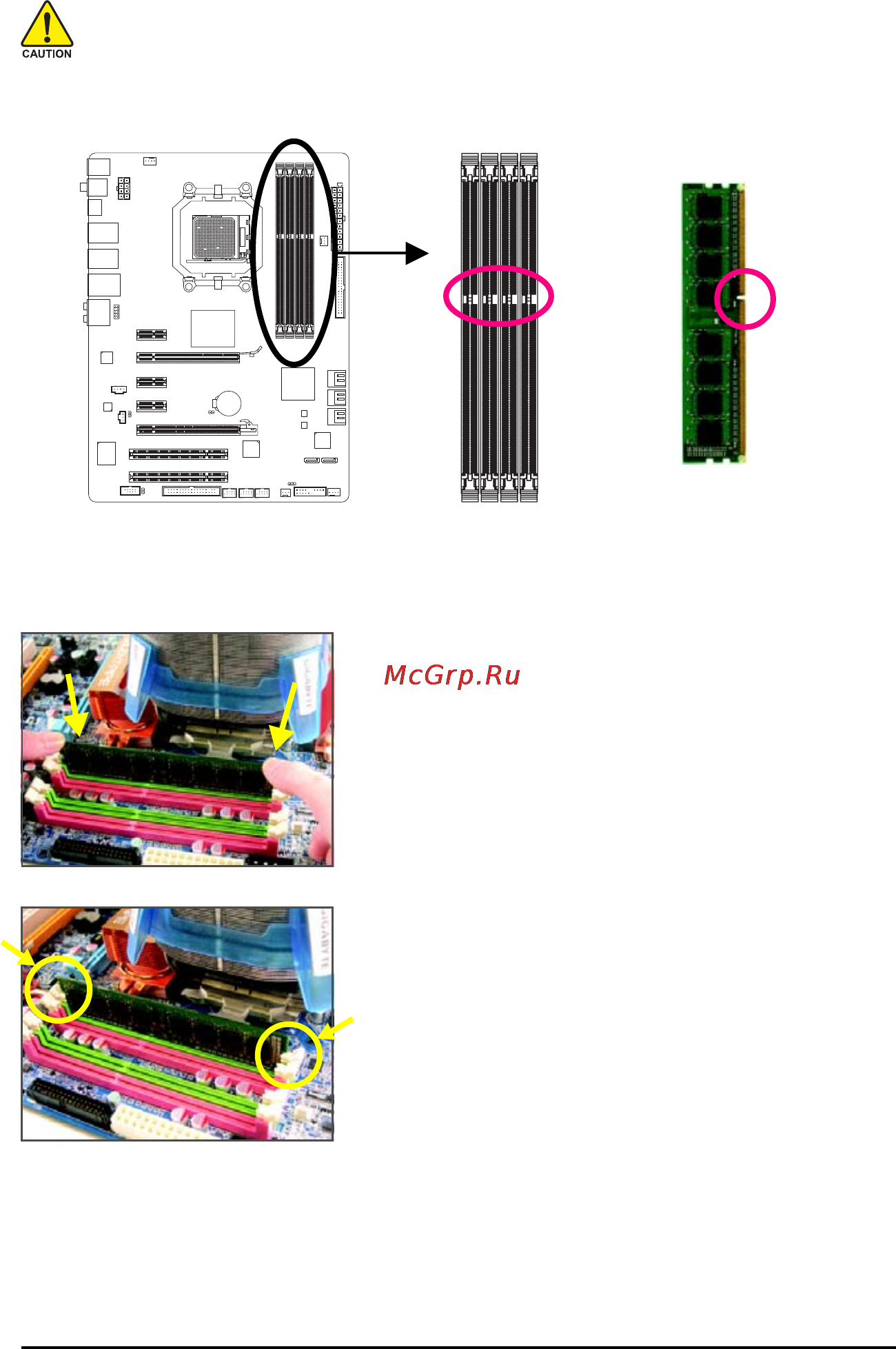 Gigabyte GA-MA790XT-UD4P [17/112] 4 2 installing a memory