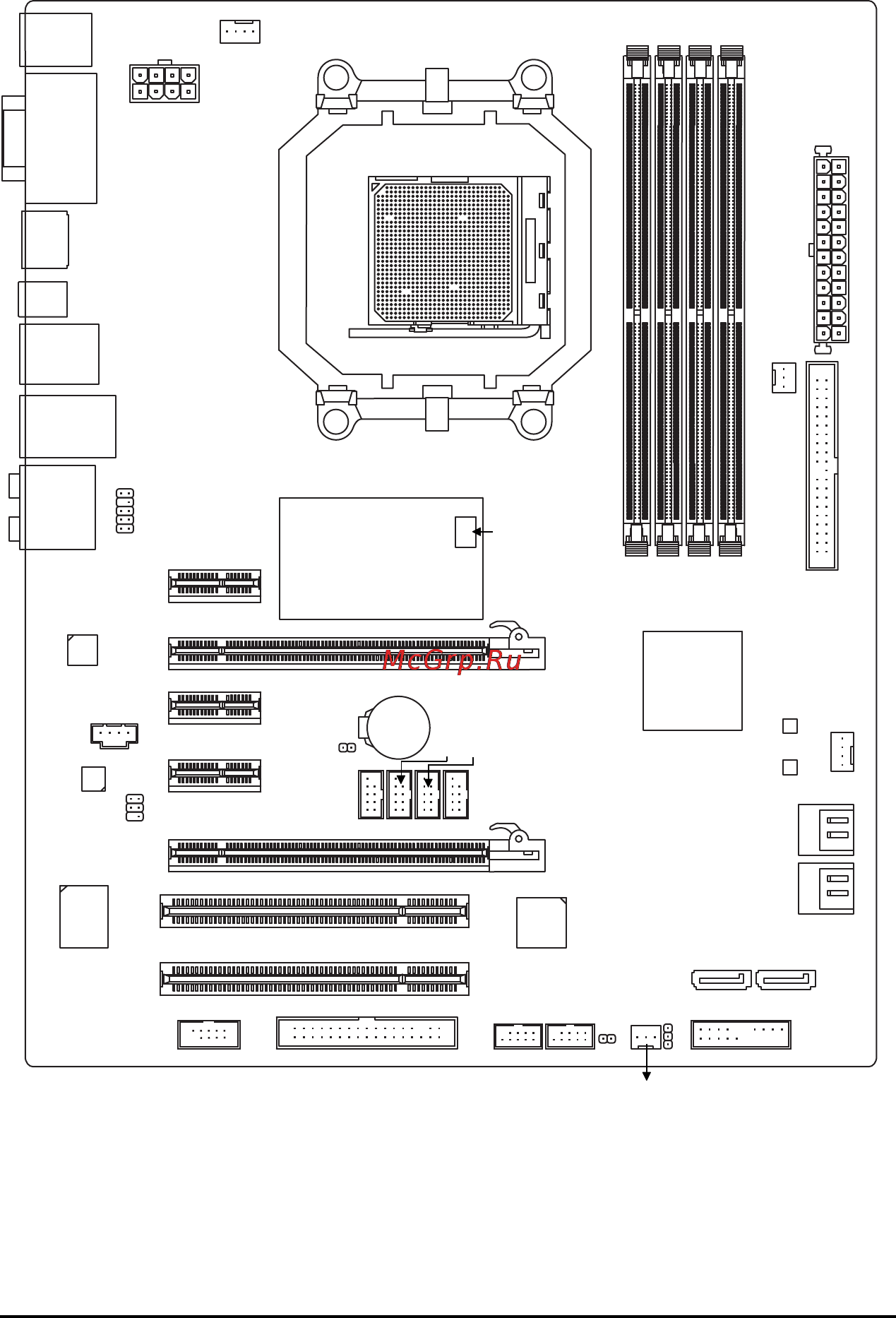 Gigabyte GA-MA790GP-UD3H [7/104] Ga ma790gp ud3h motherboard layout