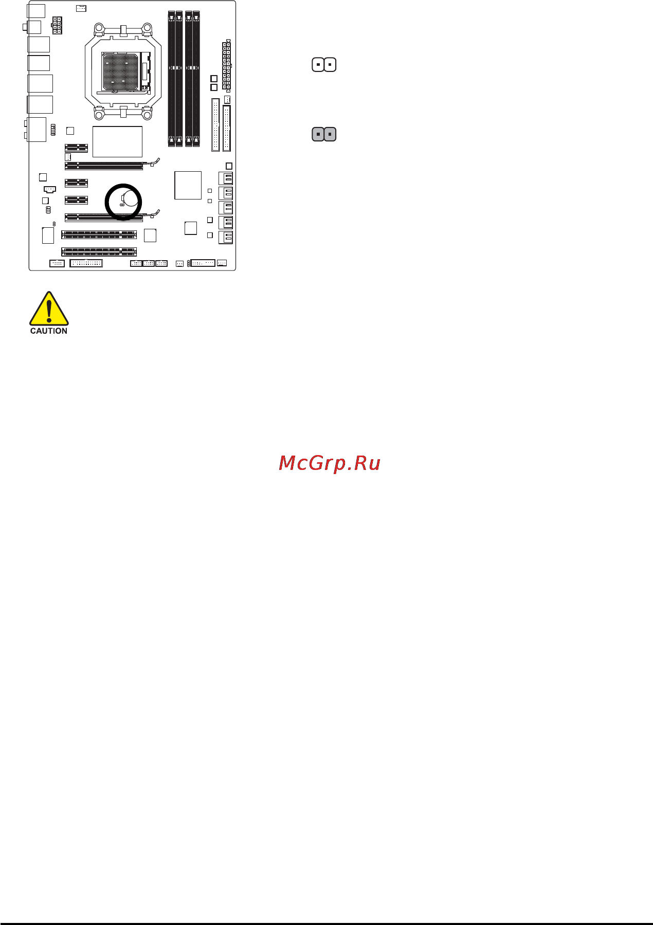 Gigabyte GA-MA790FXT-UD5P [36/112] Clr_cmos clearing cmos jumper