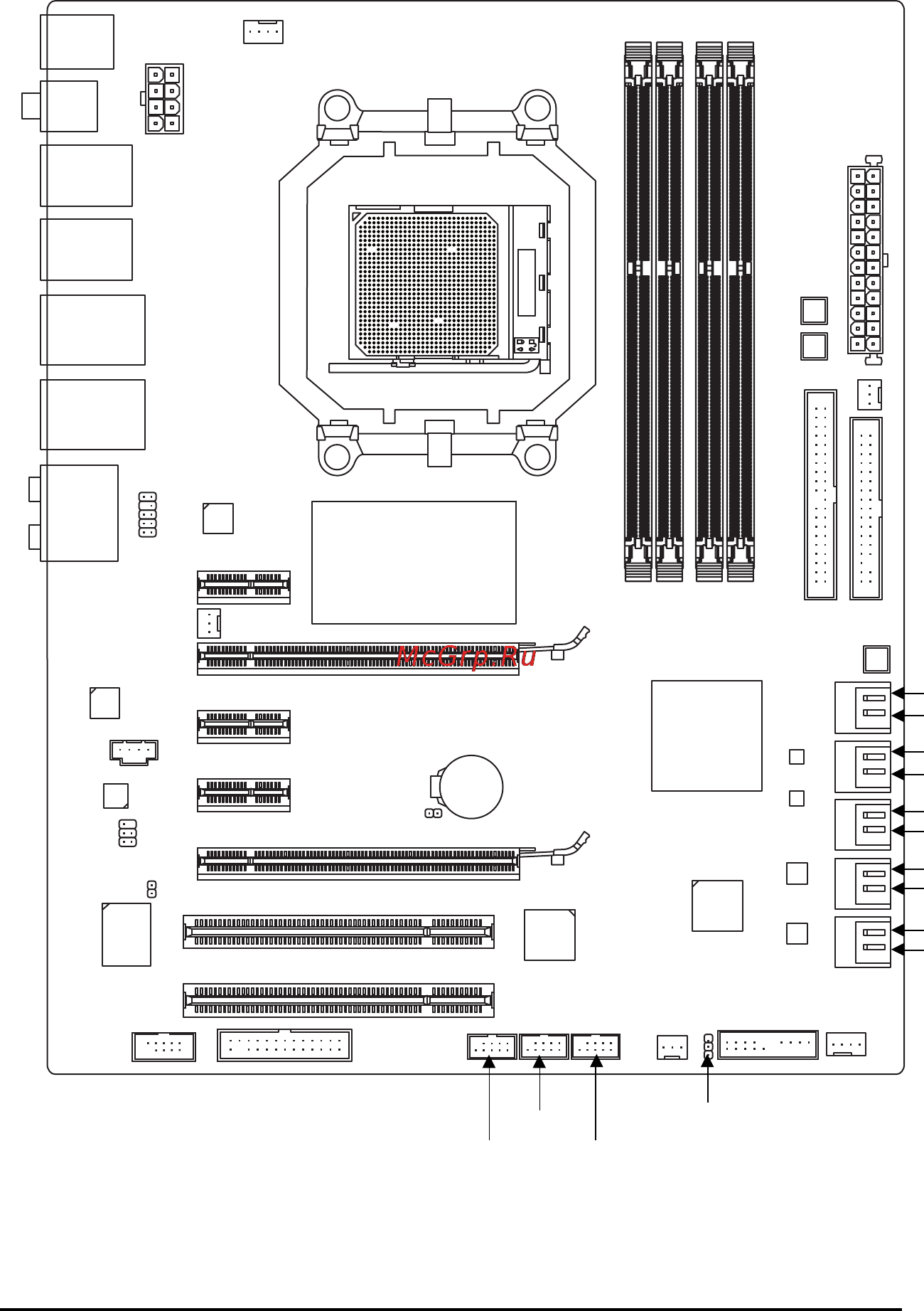 Gigabyte GA-MA790FXT-UD5P [7/112] Ga ma790fxt ud5p motherboard layout