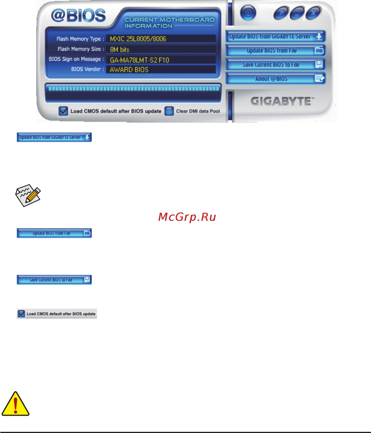 Gigabyte GA-MA78LMT-S2 (rev.1.0) [67/100] 2 2 updating the bios with the bios utility