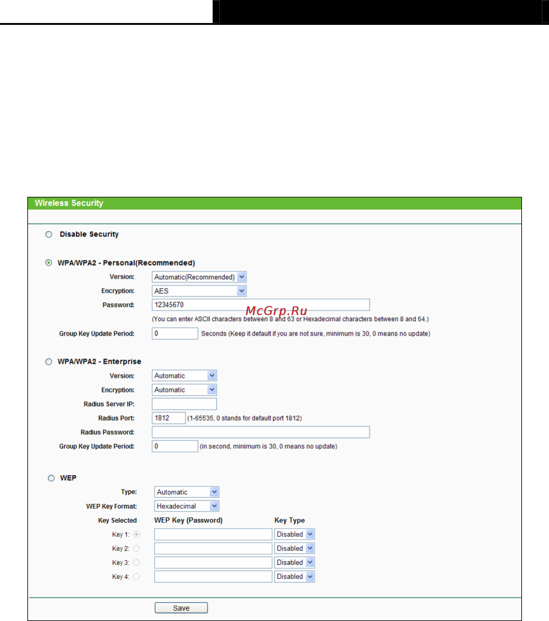 Tp-Link TL-MR3040 [133/241] Wireless security