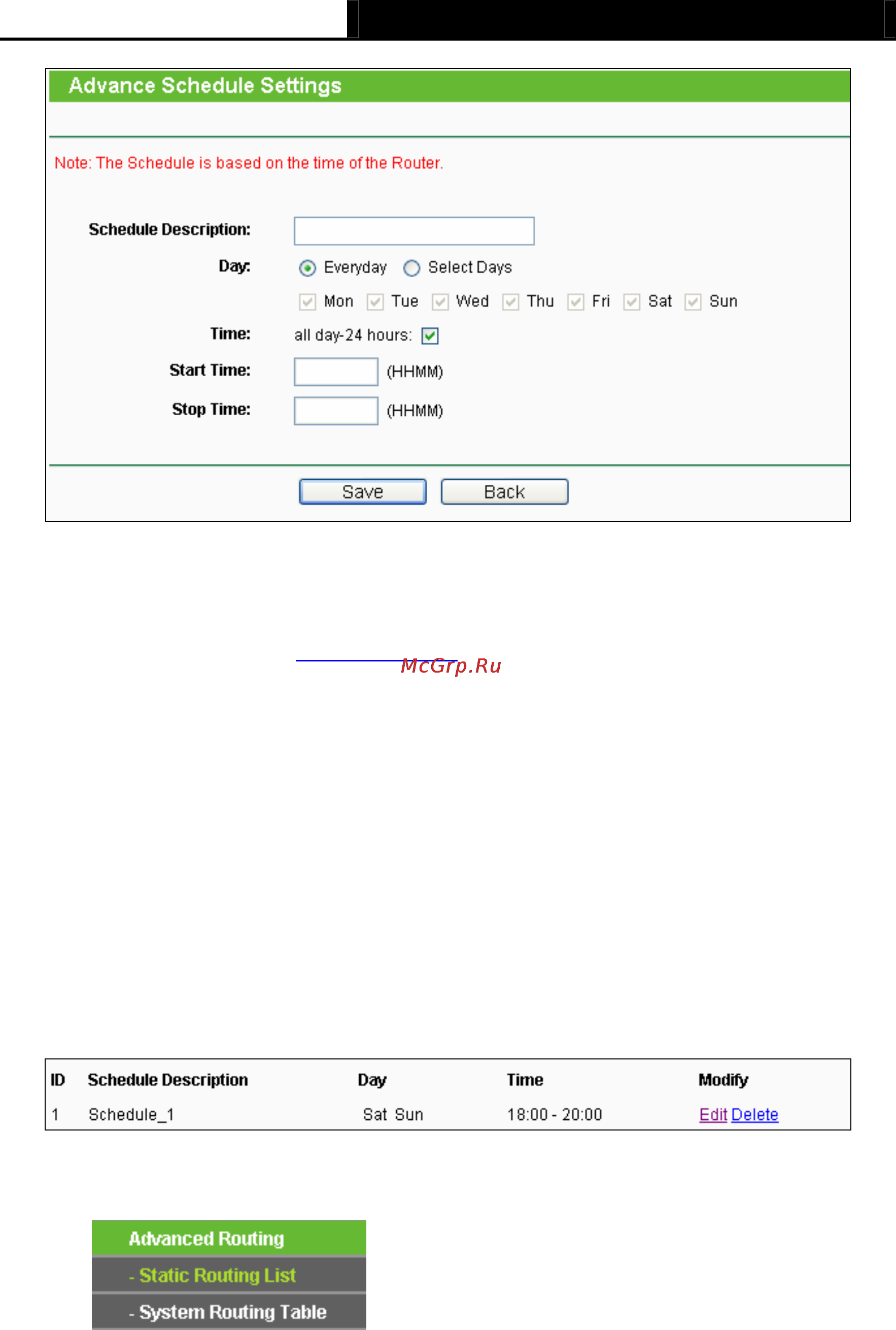 Tp-Link TL-MR3040 [167/241] Advanced routing