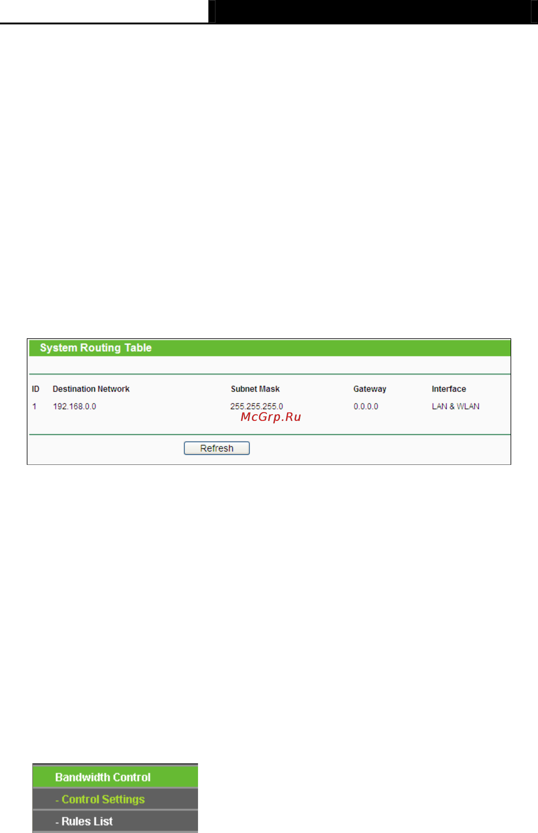 Tp-Link TL-MR3040 [169/241] System routing table