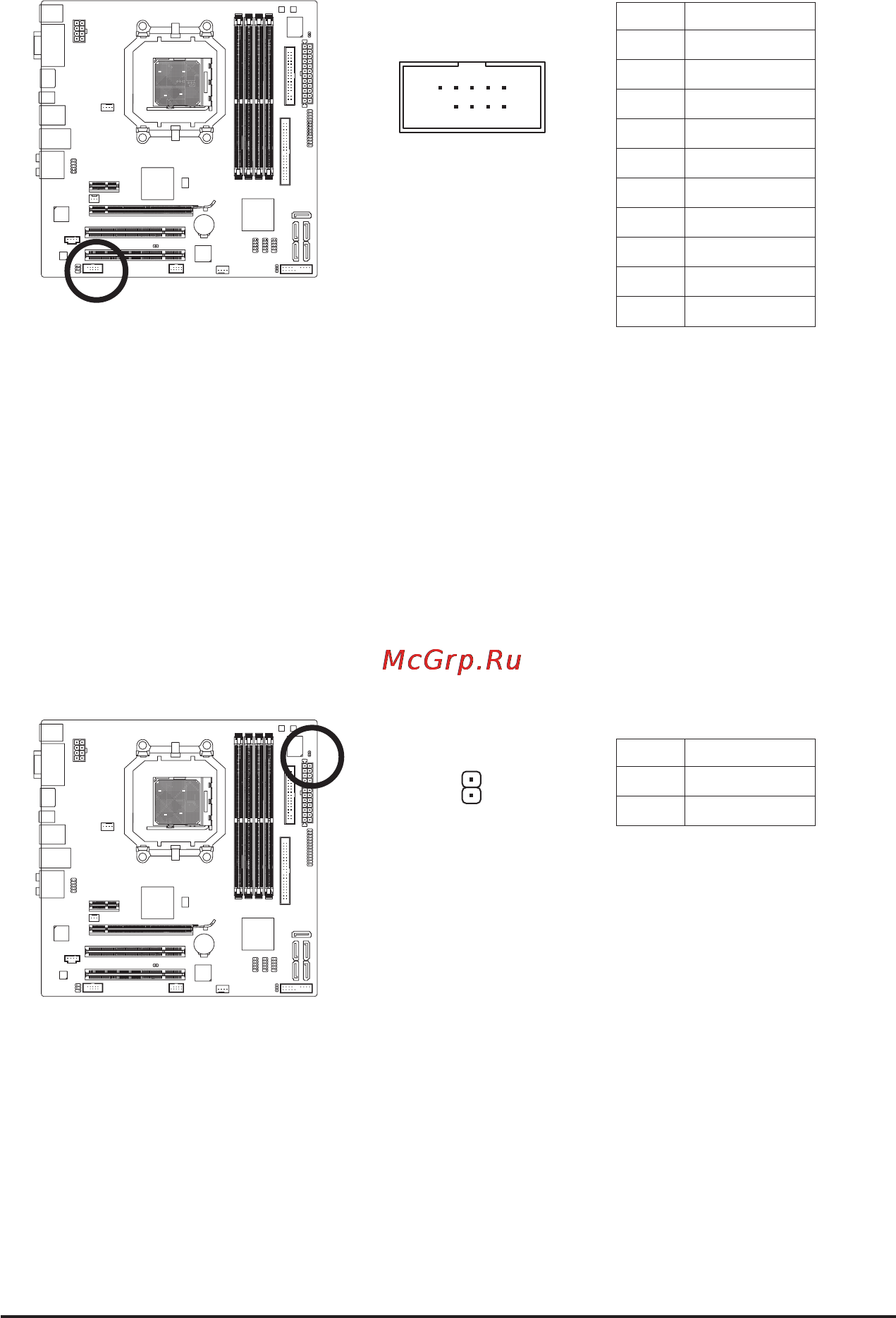 Gigabyte GA-MA785GPM-UD2H (rev.1.0) [32/104] Com serial port header white